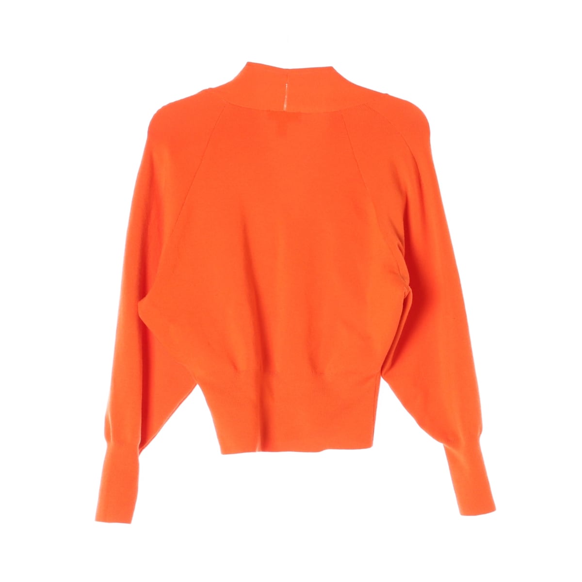 코스 22FW 울 블렌드 V넥 크롭 가디건 오렌지 상세 이미지 2
