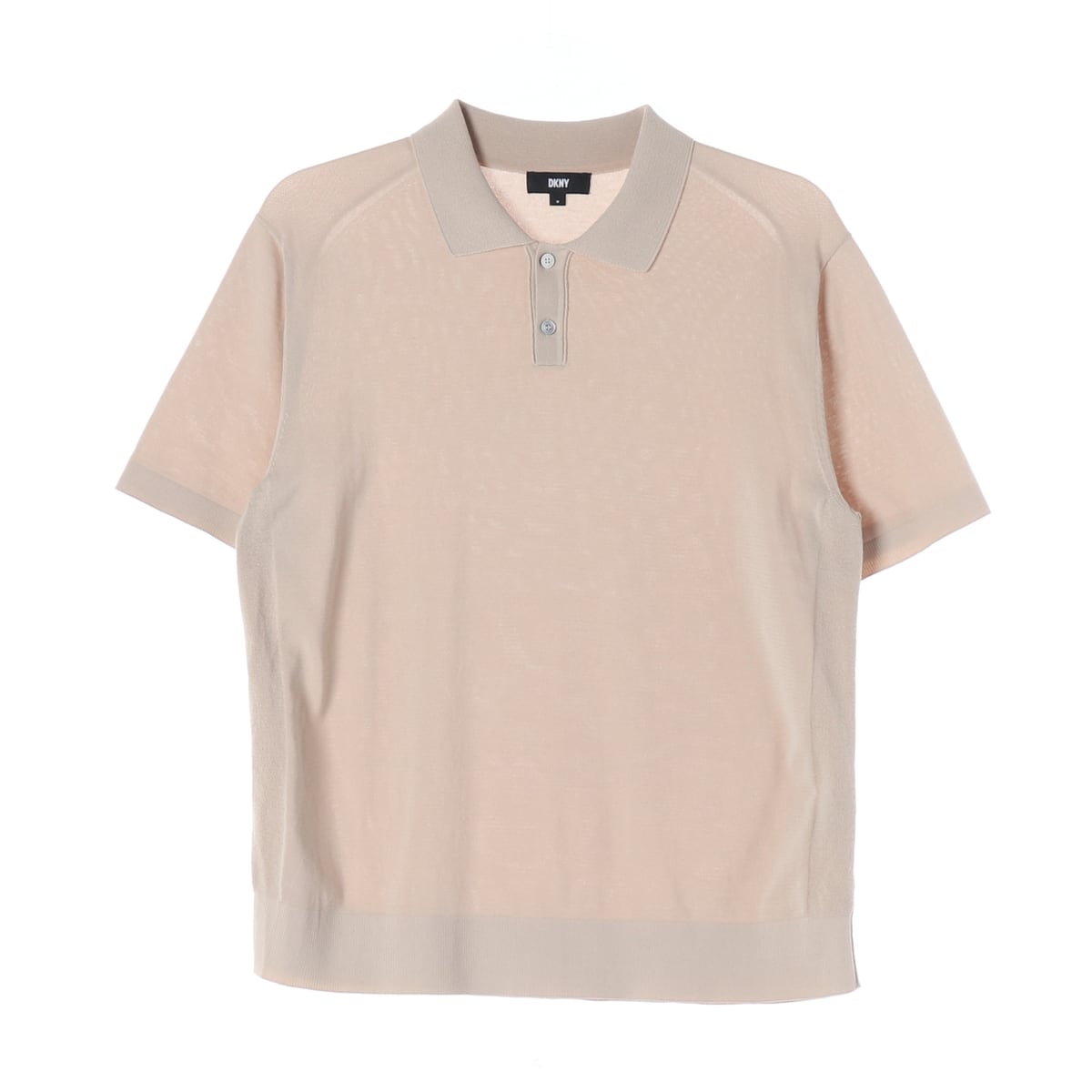 디케이엔와이 DKNY 22SS 코튼 혼방 카라 반팔 니트 티셔츠 상세 이미지 1