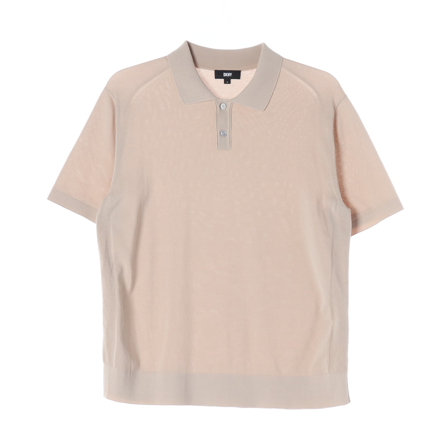 디케이엔와이 DKNY 22SS 코튼 혼방 카라 반팔 니트 티셔츠 이미지 1