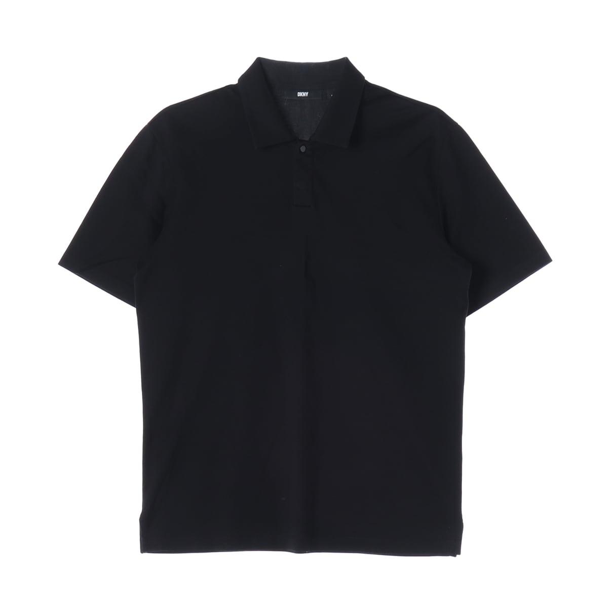 디케이엔와이 DKNY 23SS 베이직 코튼 카라 반팔 티셔츠 블랙 상세 이미지 1