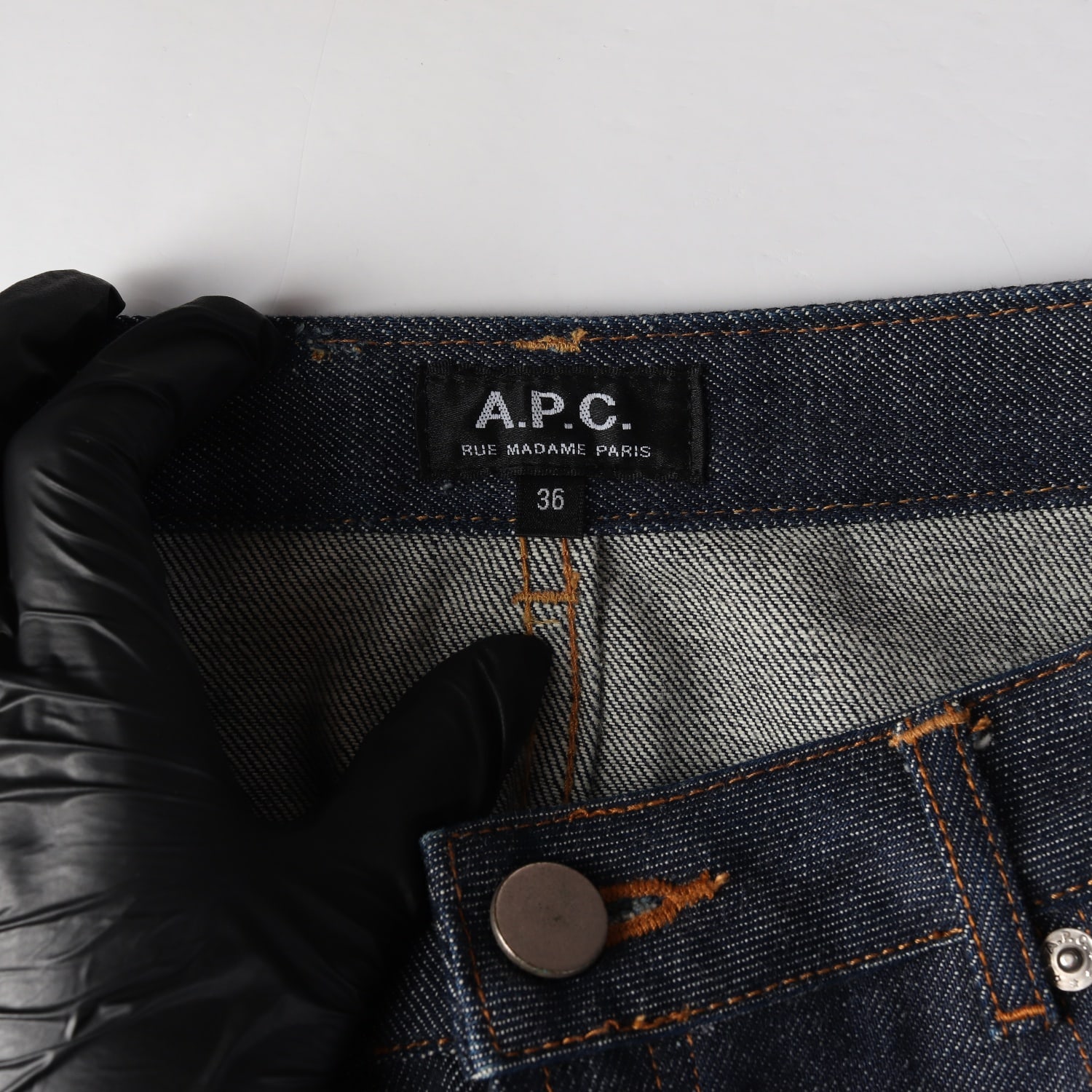 아페쎄 APC 클래식 데님 숏 스커트 생지 미니 청치마 이미지 3