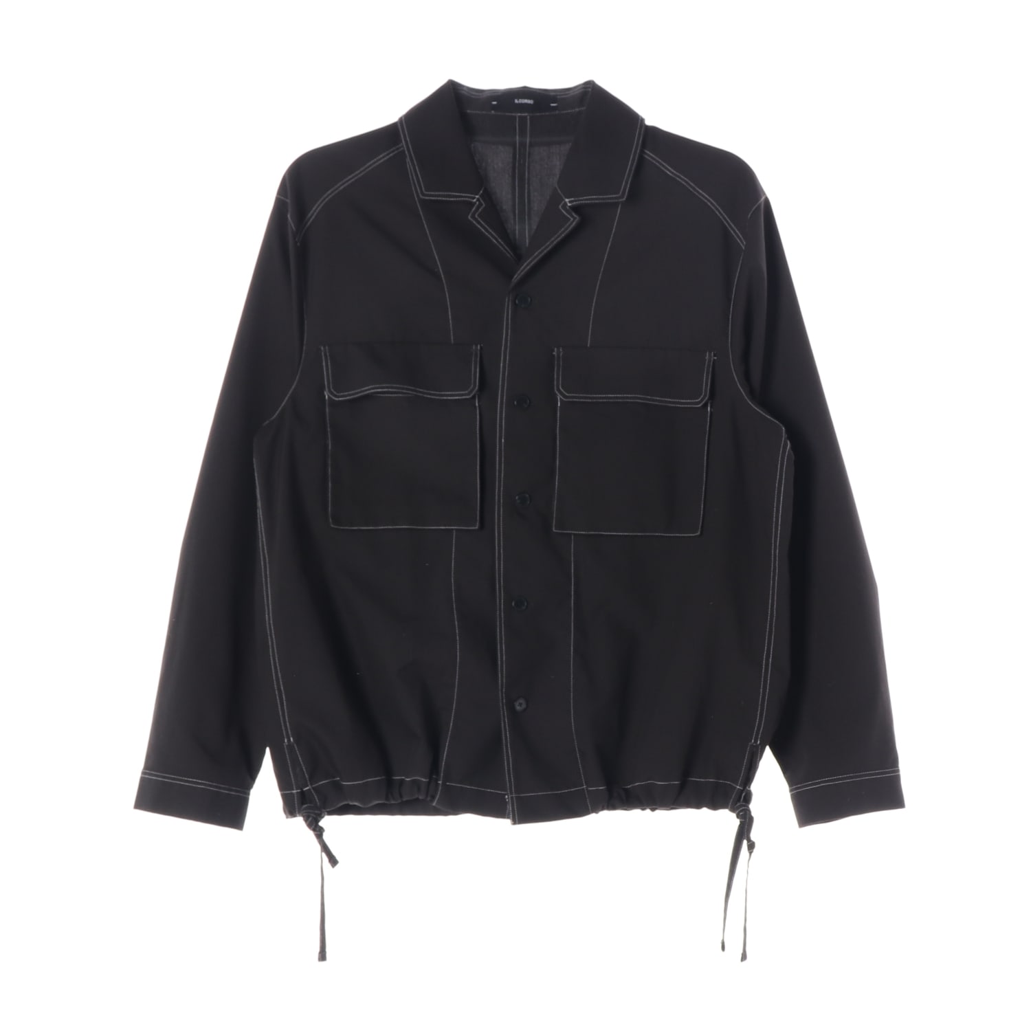 일꼬르소 21FW 스티치 아웃 포켓 오버핏 재킷 블랙 이미지 1