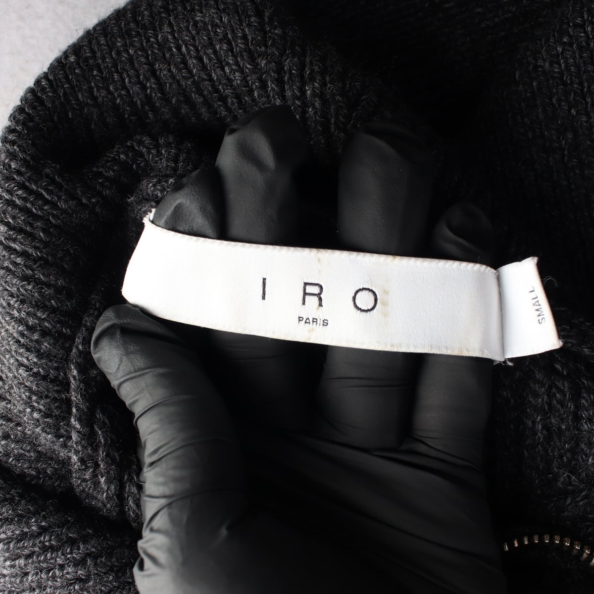 이로 IRO 21FW 조안나 메리노울 집업 카라 니트 스웨터 상세 이미지 3