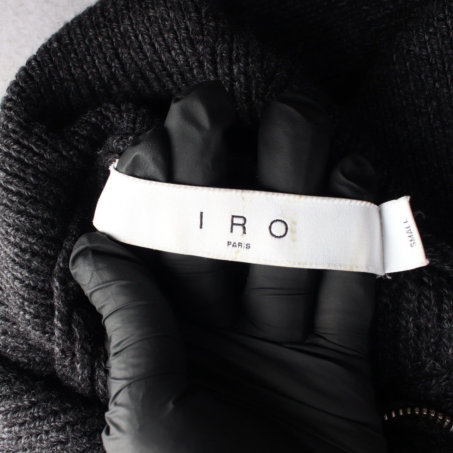 이로 IRO 21FW 조안나 메리노울 집업 카라 니트 스웨터 이미지 3