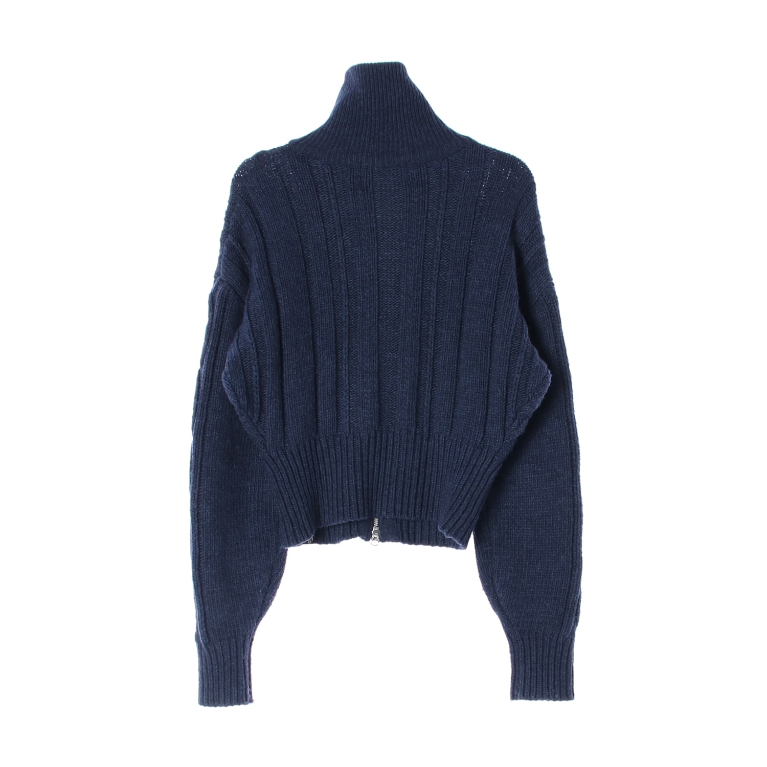 시티브리즈 23FW 울 케이블 2WAY 집업 니트 카라 가디건 이미지 2