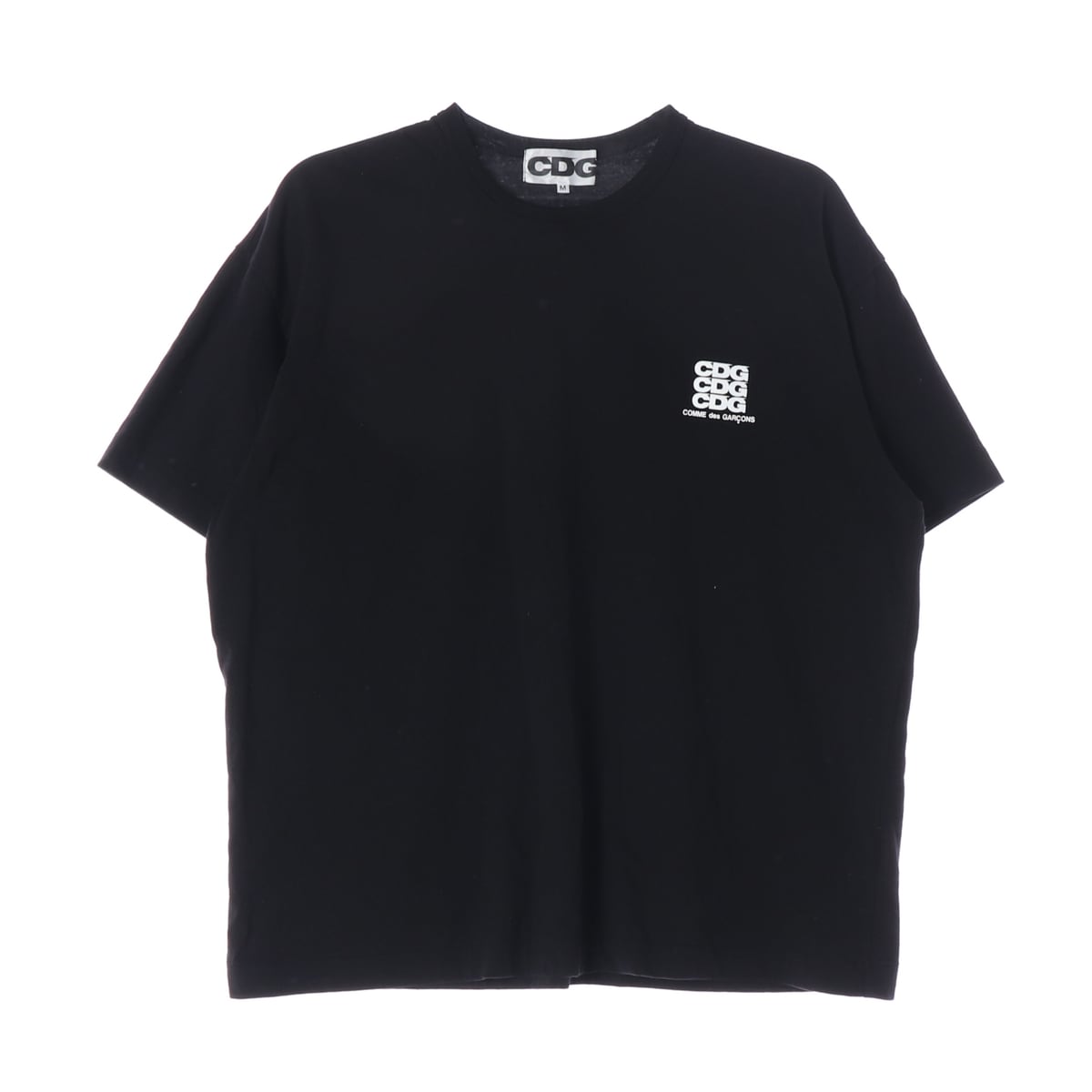 꼼데가르송 23SS CDG 오버사이즈 반팔 티셔츠 블랙 상세 이미지 1