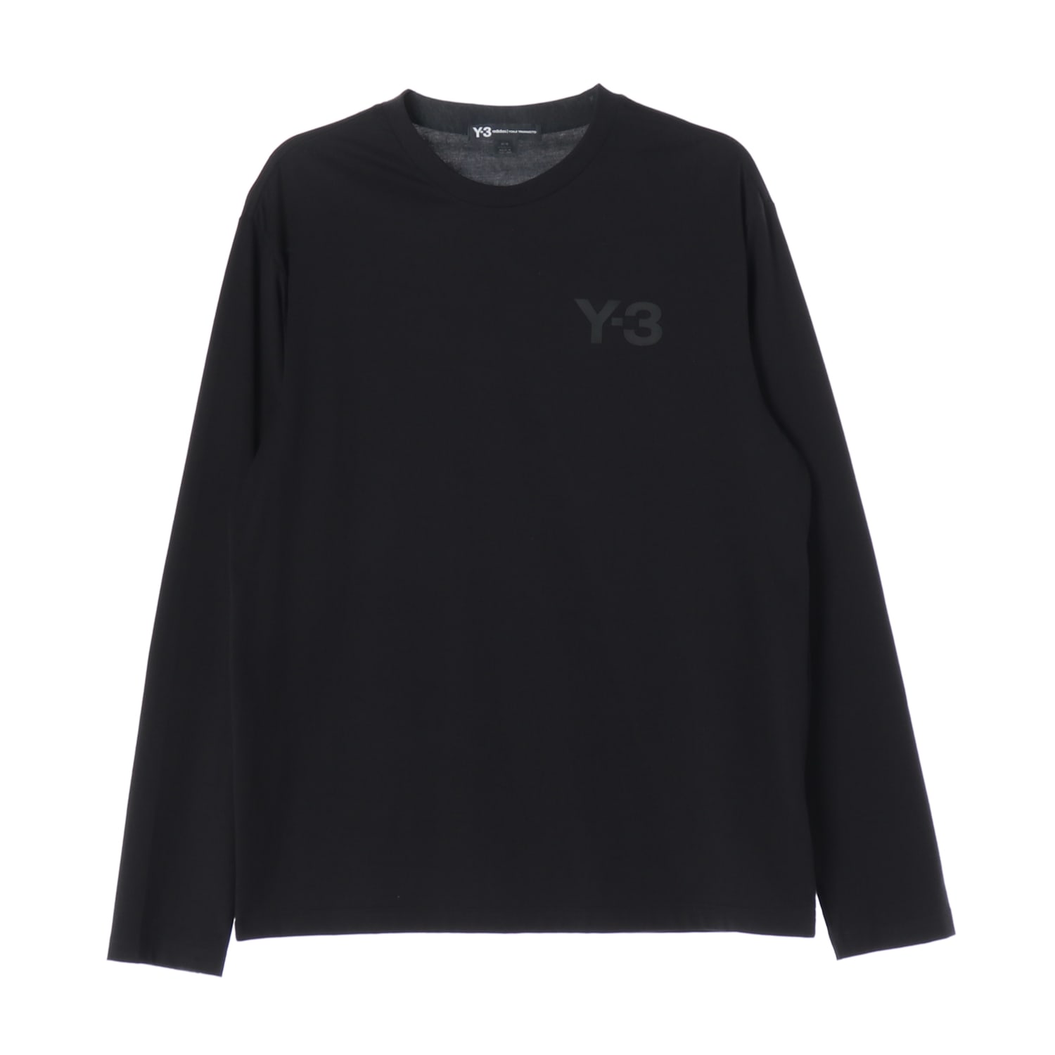 와이쓰리 Y-3 로고 프린트 코튼 롱 슬리브 긴팔 티셔츠 이미지 1