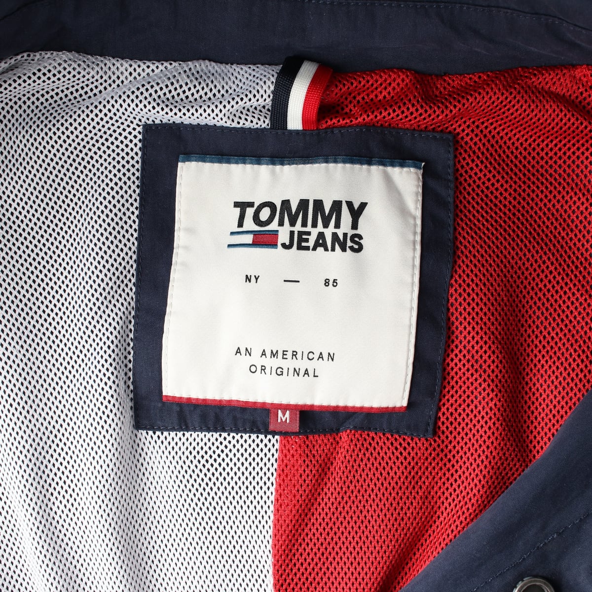 타미 진스 로고 패치 코튼 혼방 롱 재킷 상세 이미지 4
