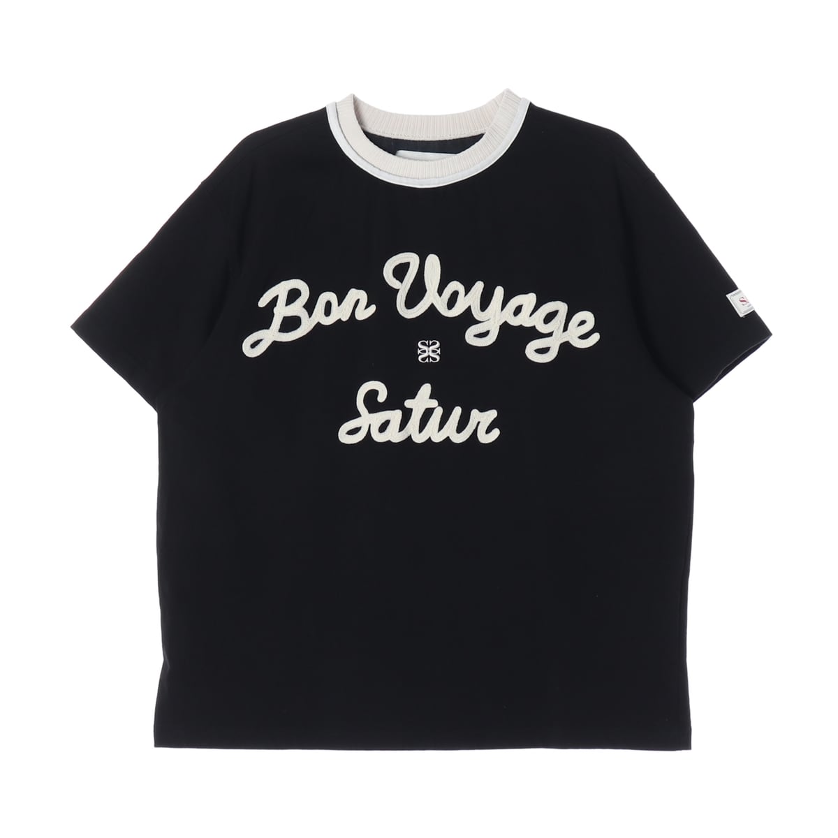세터 23SS Bon Voyage 레터링 자수 오버핏 반팔 티셔츠 상세 이미지 1