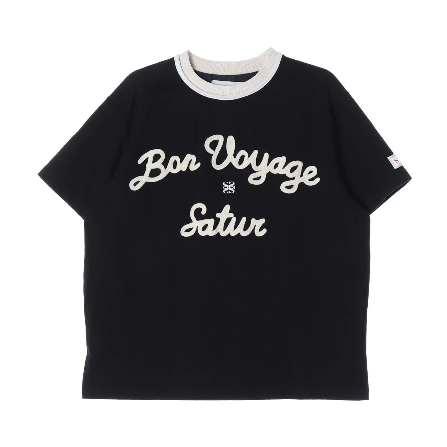 세터 23SS Bon Voyage 레터링 자수 오버핏 반팔 티셔츠 이미지 1