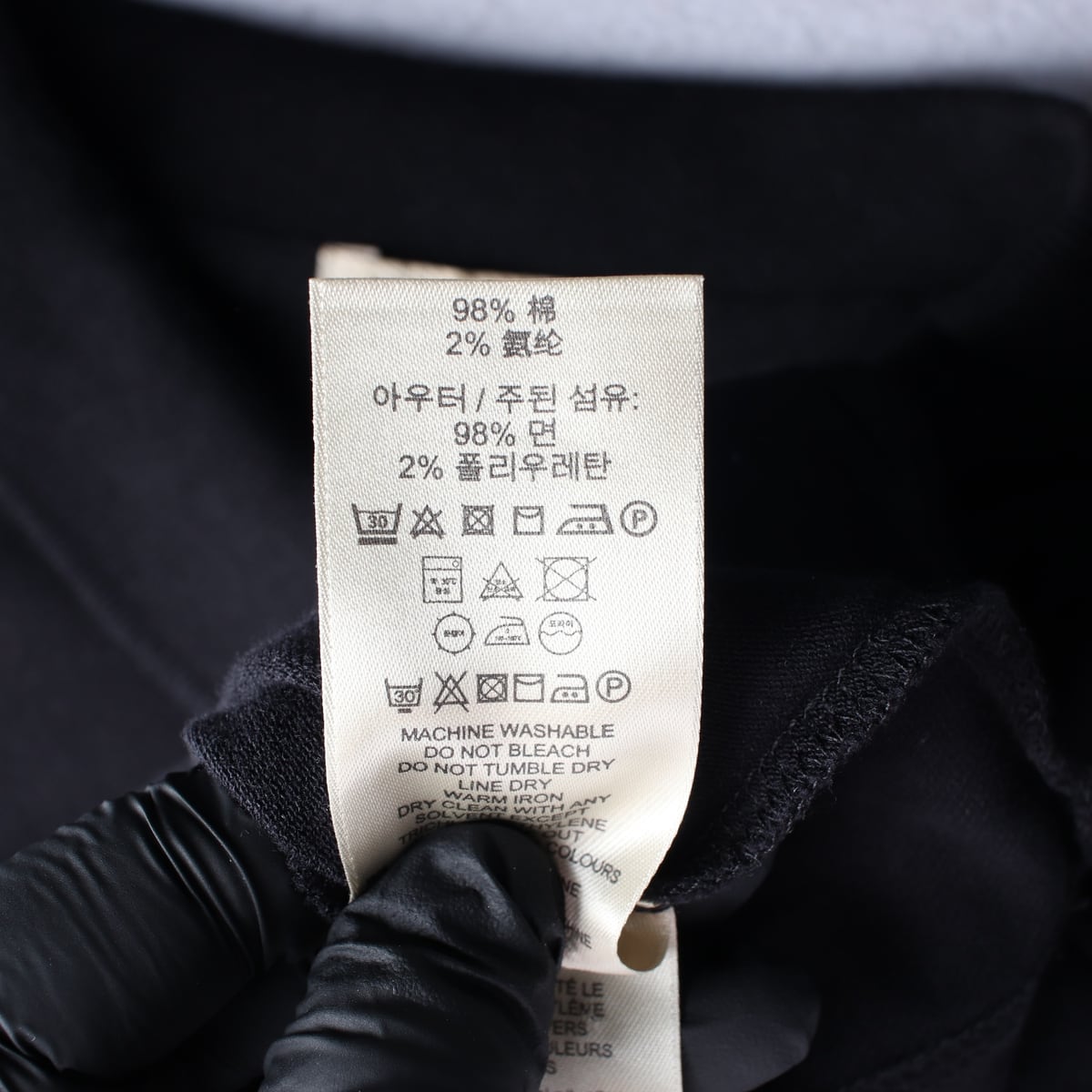 버버리 브릿 체크 슬리브 코튼 슬림핏 폴로 피케 반팔 티셔츠 카라티 상세 이미지 5