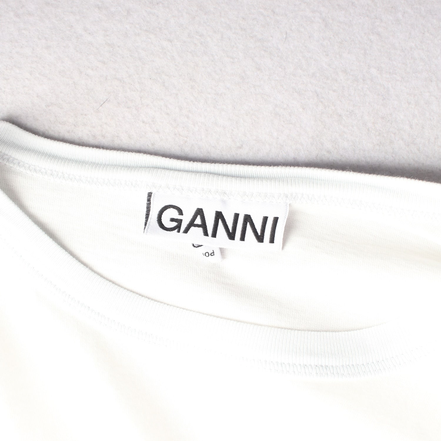 가니 GANNI 22SS 로고 그래픽 프린트 오가닉 코튼 반팔 티셔츠 이미지 3