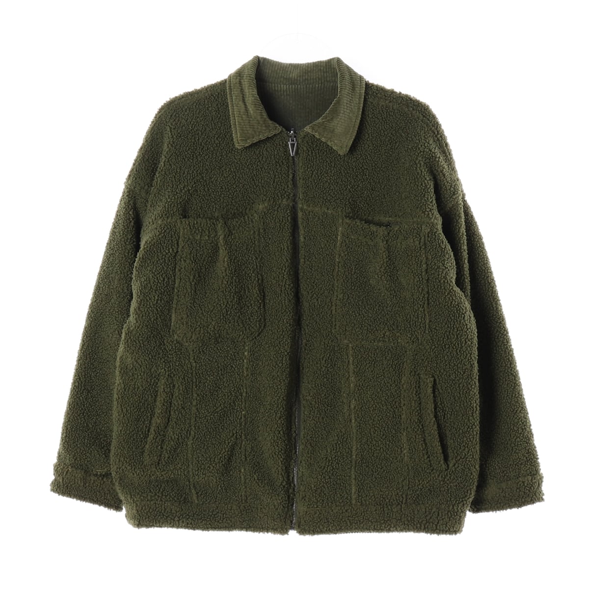 아디다스x 아이비 파크 22FW 리버서블 코듀로이 자켓 카키 상세 이미지 3
