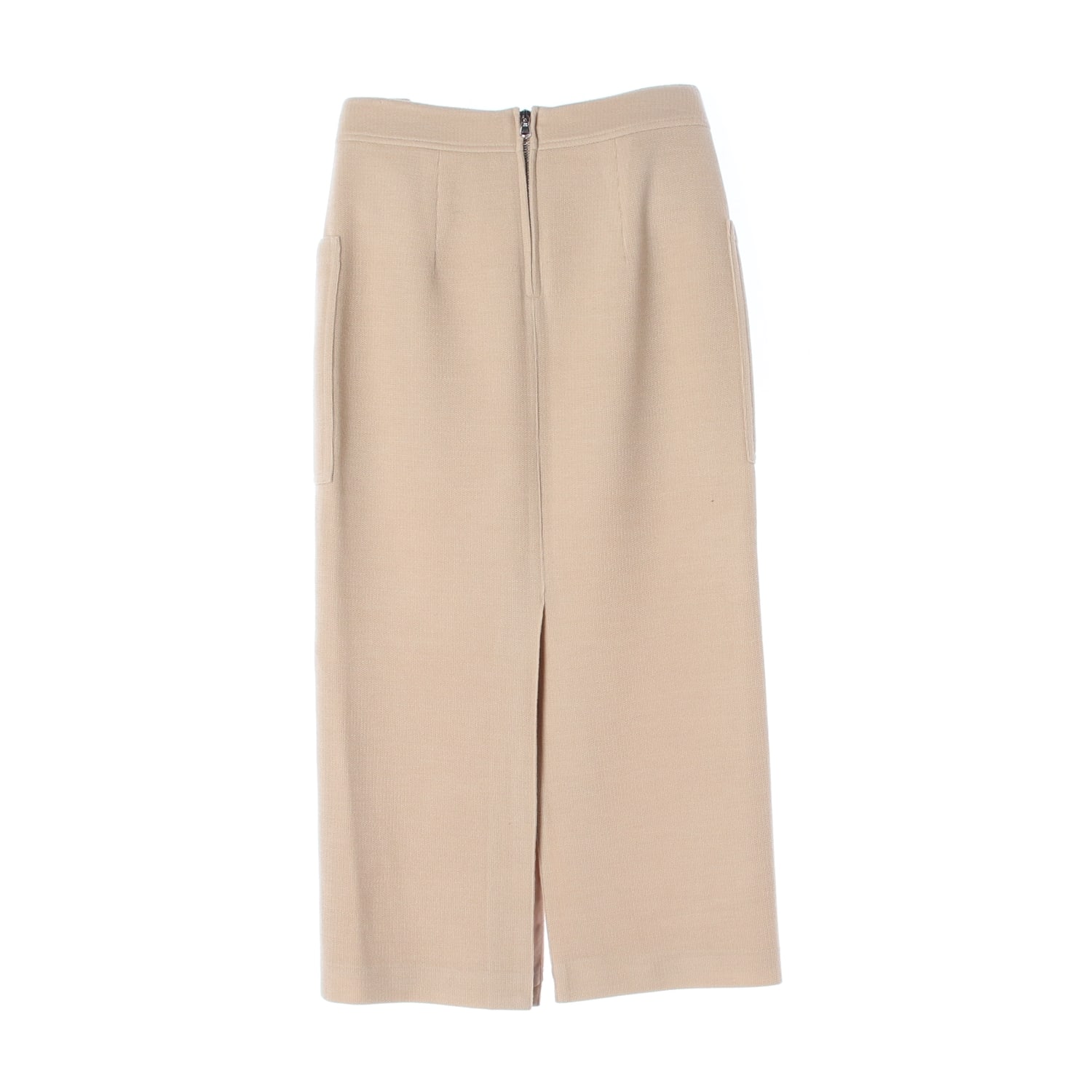 타임 22SS 울 100% 버튼 디테일 패치 포켓 롱 스커트 이미지 2