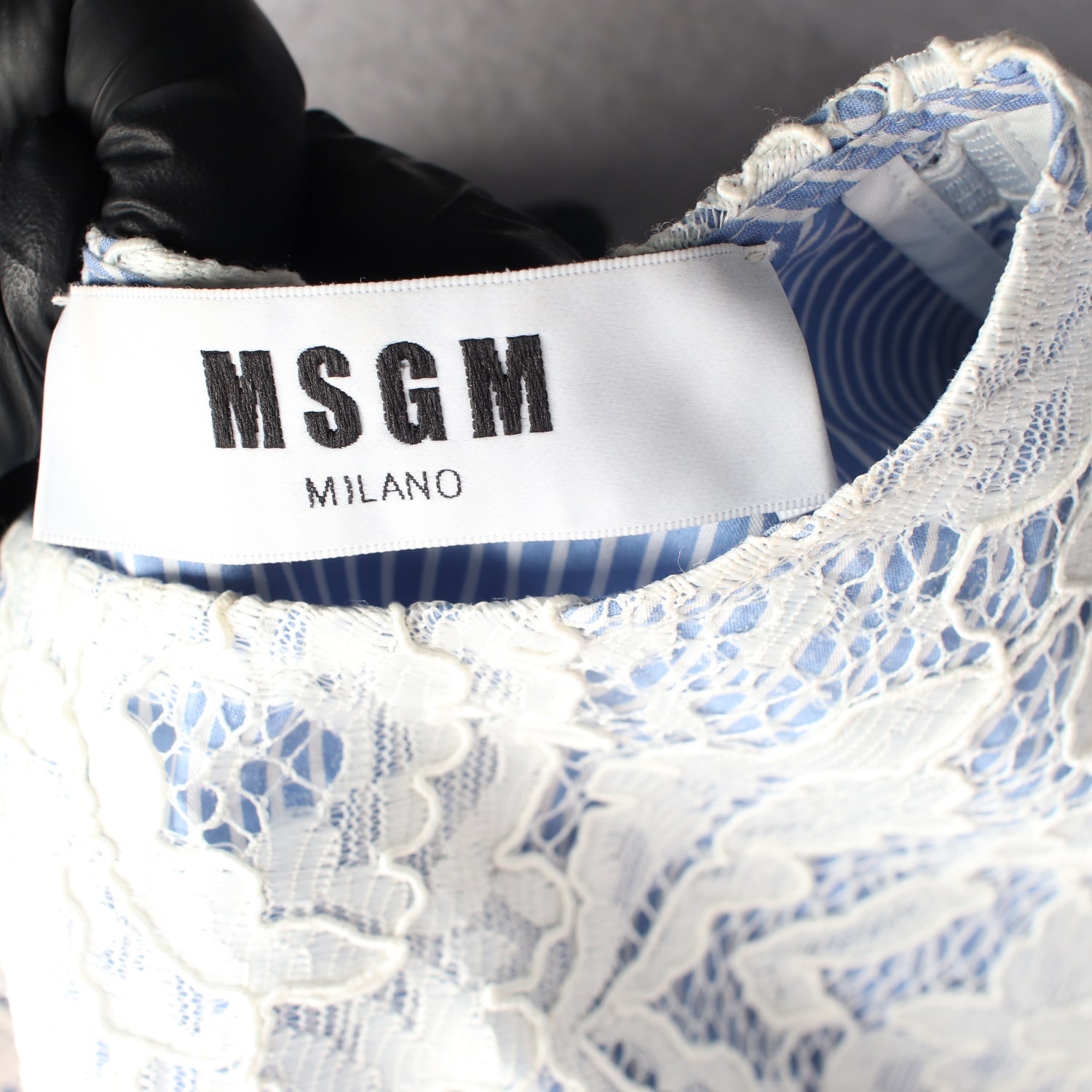 엠에스지엠 MSGM 플라워 레이스 슬리브리스 탑 이미지 3