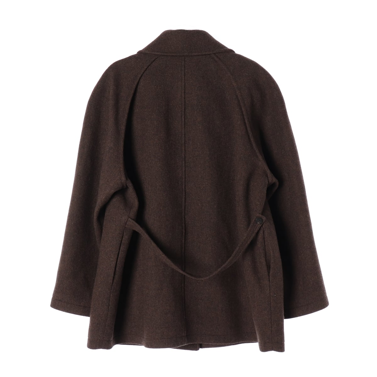 르917 르셉템버 21FW 울 블렌드 오버핏 하프 코트 브라운 상세 이미지 2