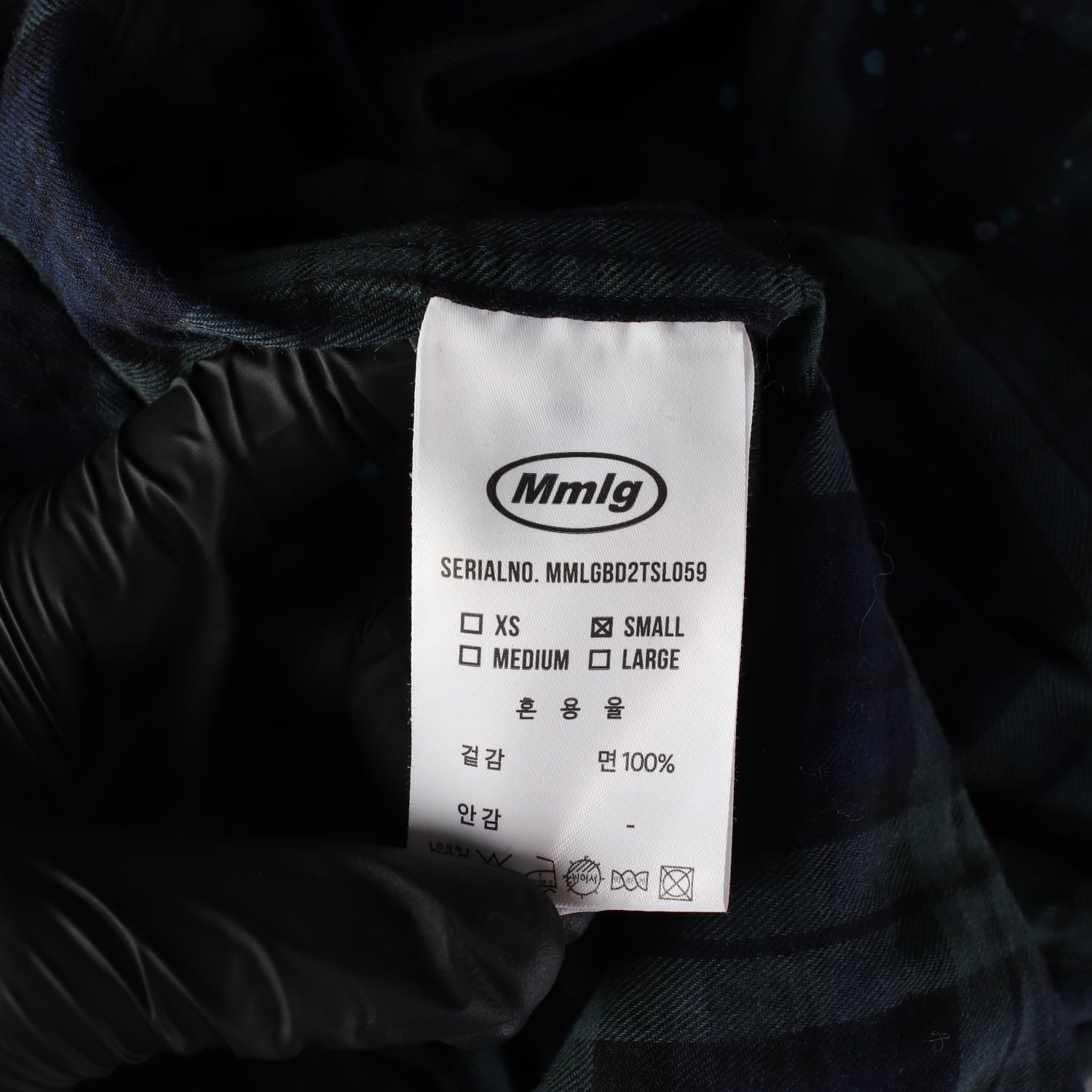 엠엠엘지 Mmlg 24FW 프론트 S/P 페인트 스플래터 그린 체크 셔츠 이미지 4