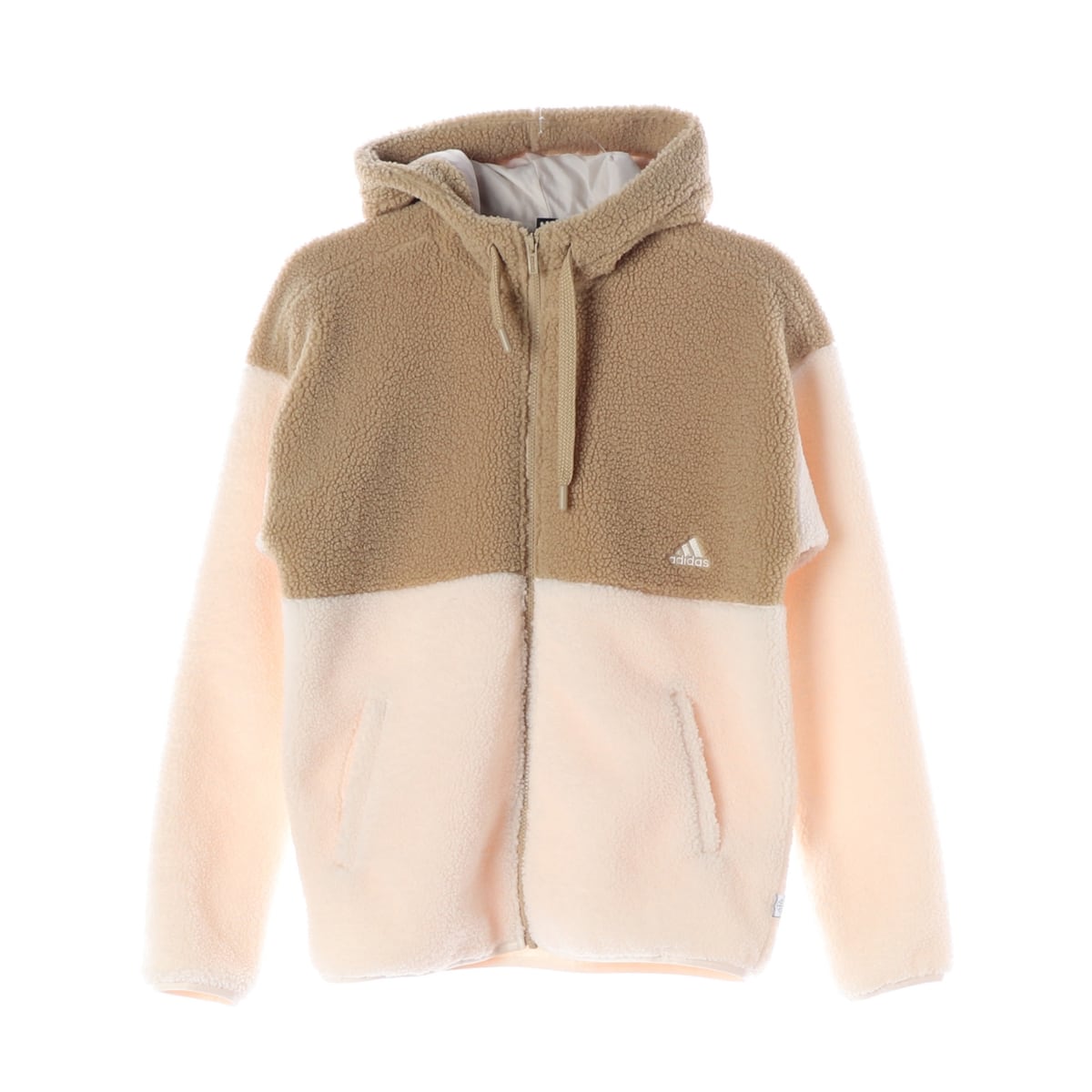 아디다스 22FW 컬러블록 보아 플리스 후드 집업 재킷 상세 이미지 1