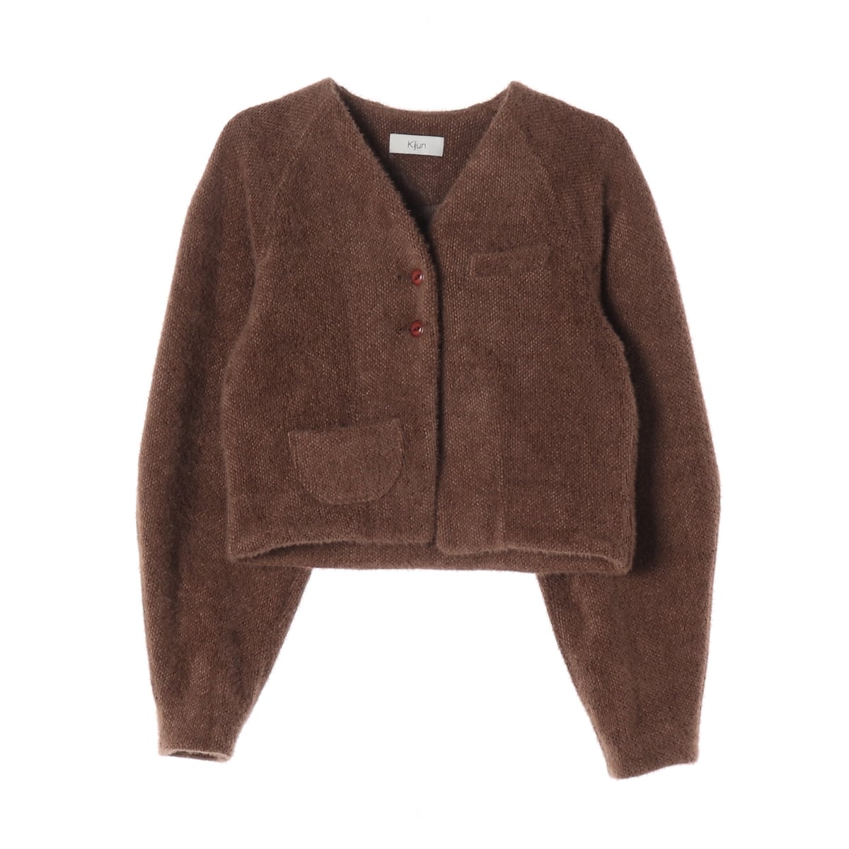 기준 23FW 플러피 크롭 가디건 브라운 상세 이미지 1
