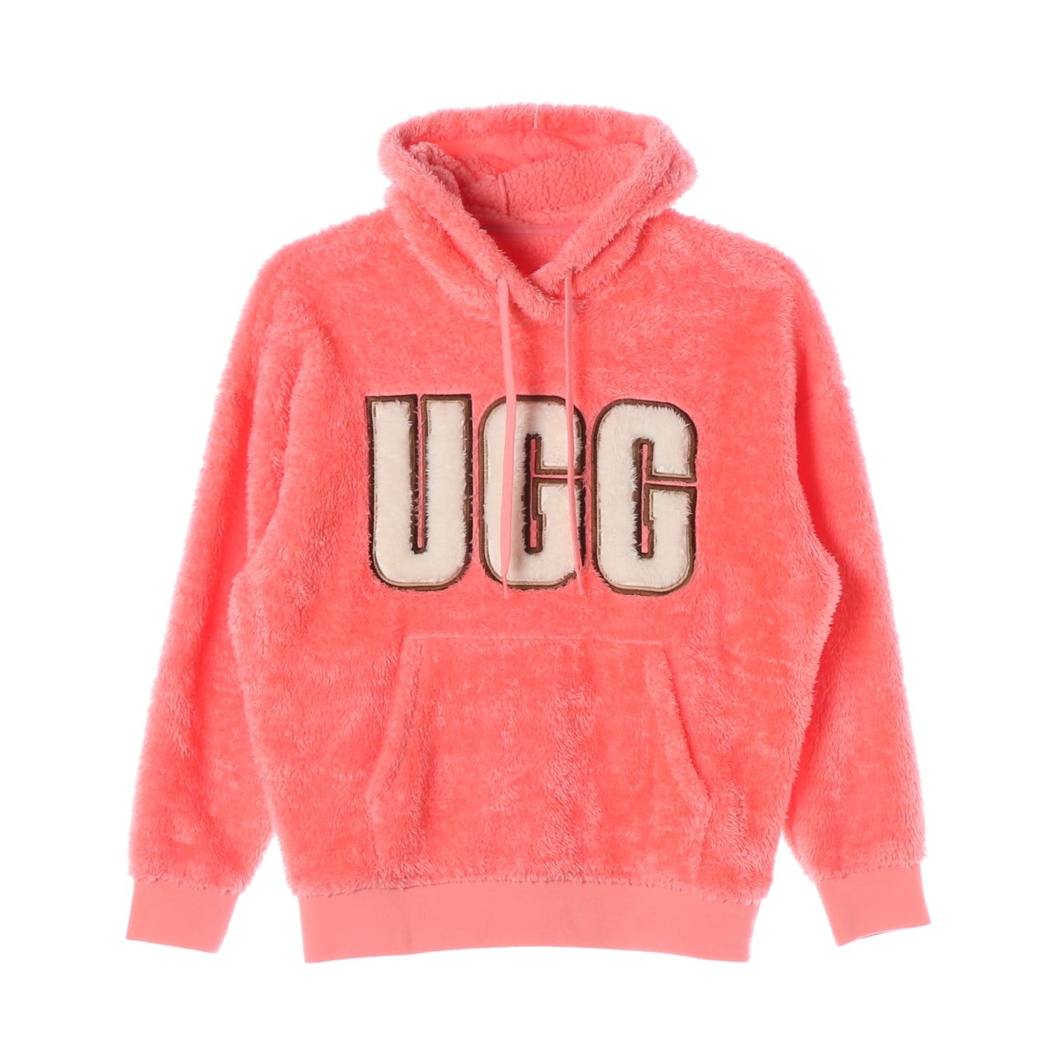 어그 UGG 로고 플리스 헤어리 후디 후드티 이미지 1
