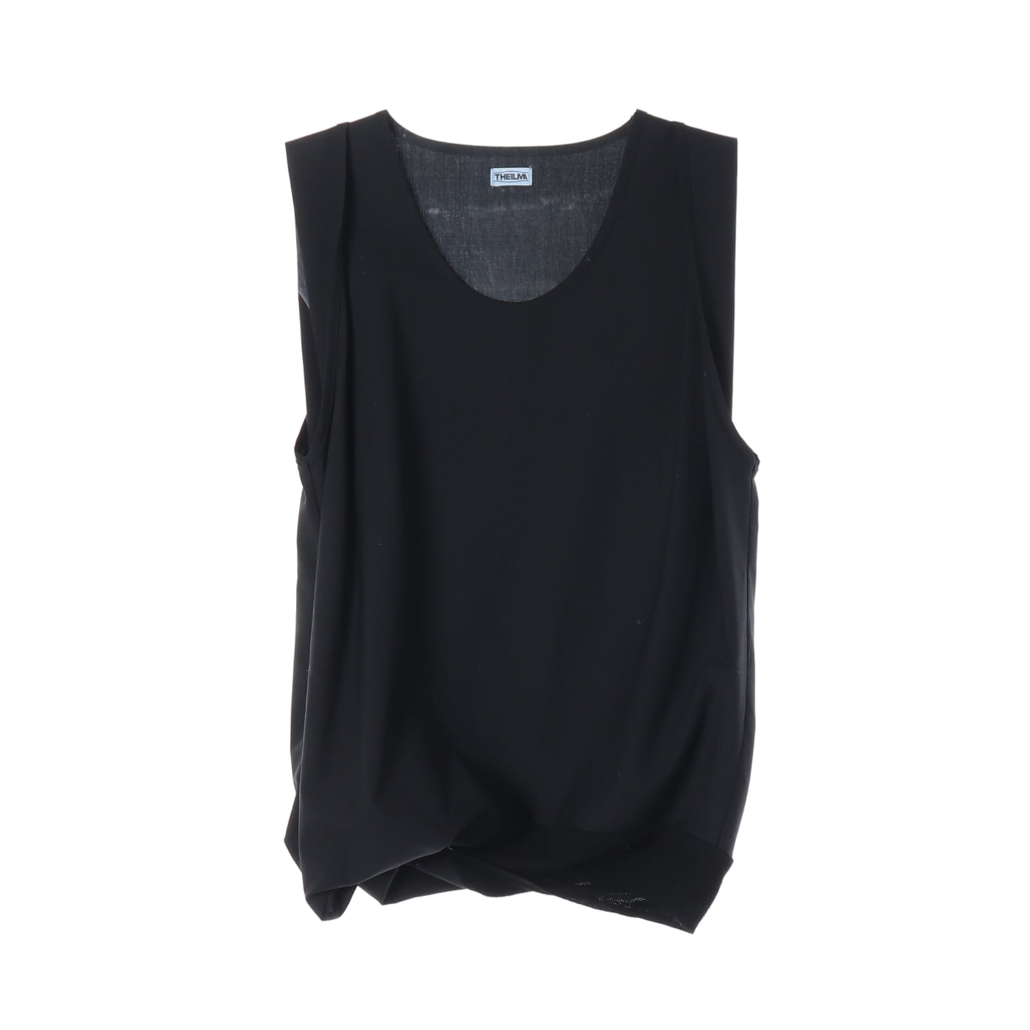 더일마 25SS 울 블렌드 슬리브리스 탑 이미지 1
