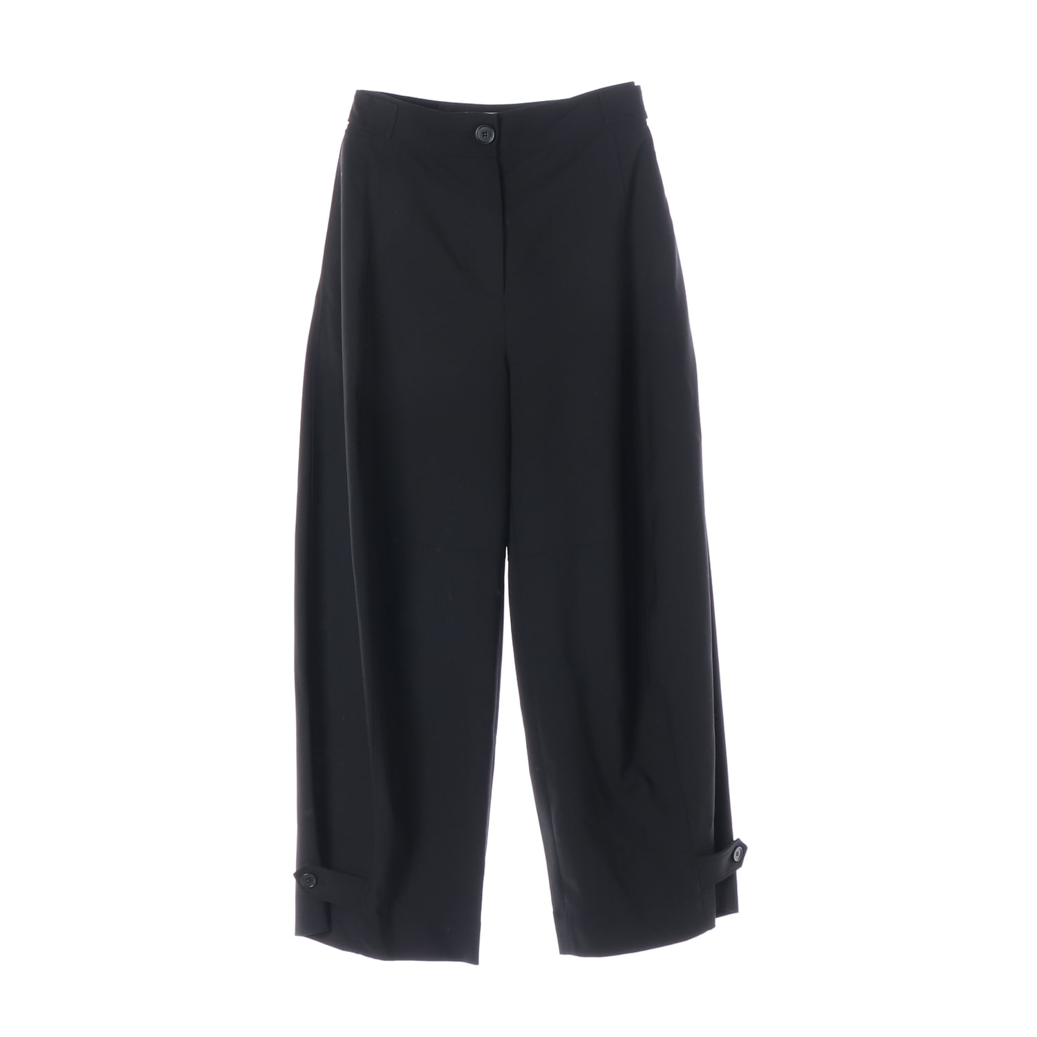 코스 23FW 울 블렌드 밑단 버튼 와이드 커브드 슬랙스 팬츠 이미지 1