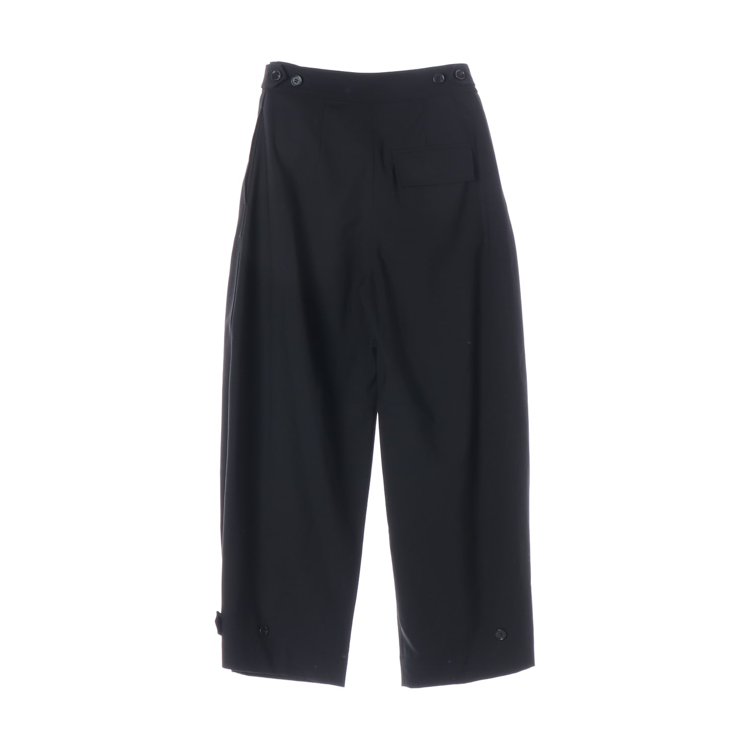 코스 23FW 울 블렌드 밑단 버튼 와이드 커브드 슬랙스 팬츠 이미지 2