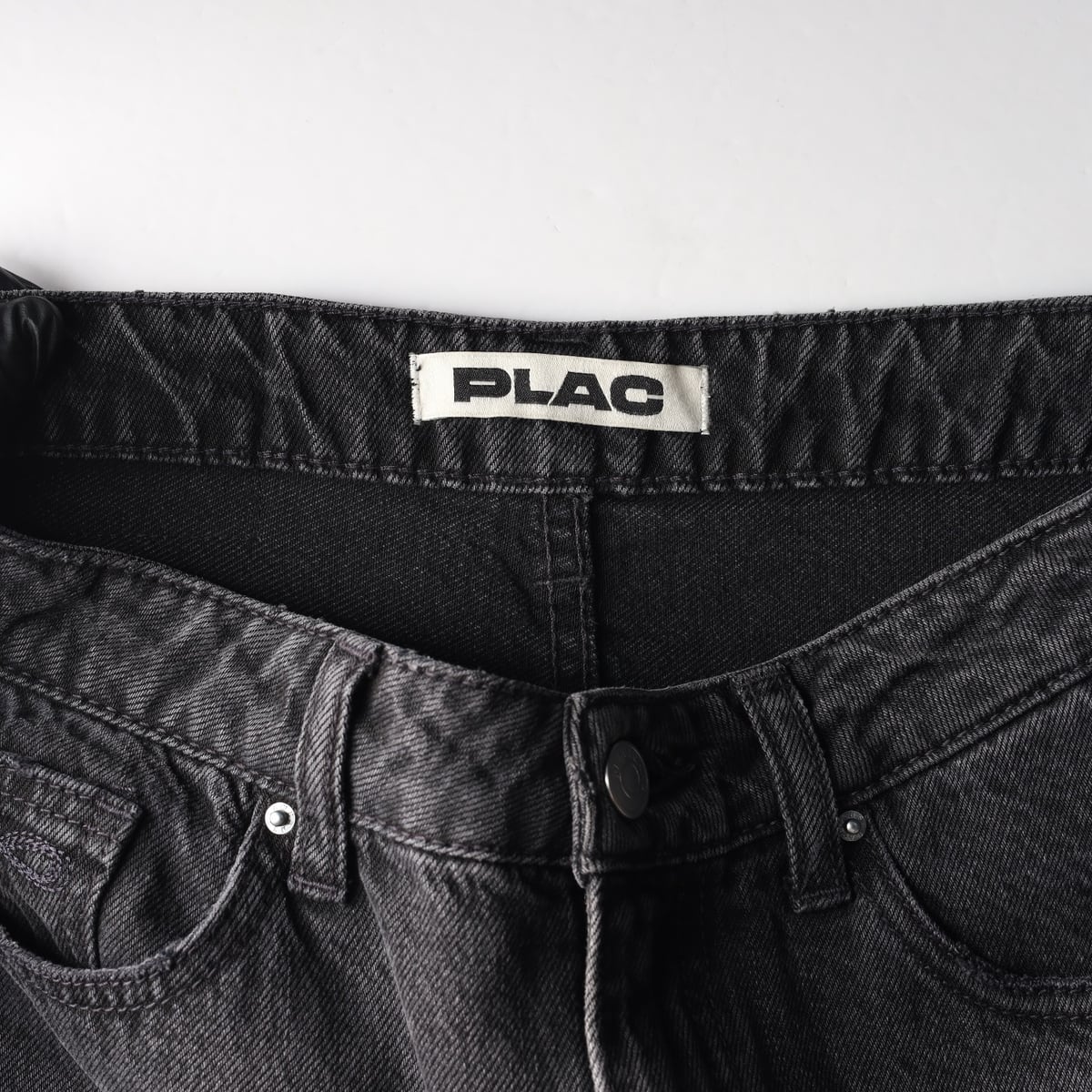 플랙 23FW DB1 커브드 워싱 와이드 데님팬츠 상세 이미지 3