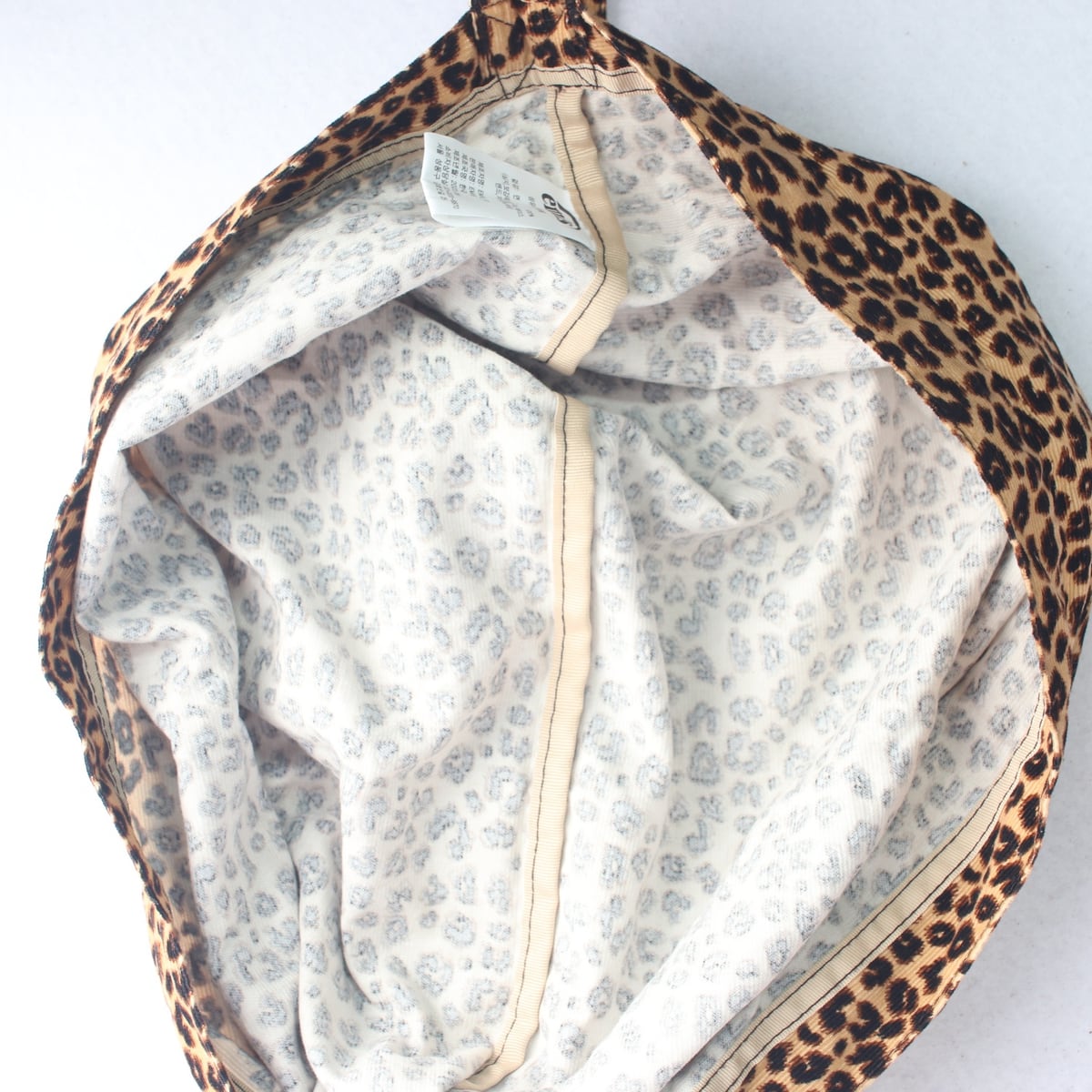이미스 레오파드 코듀로이 에코백 상세 이미지 8