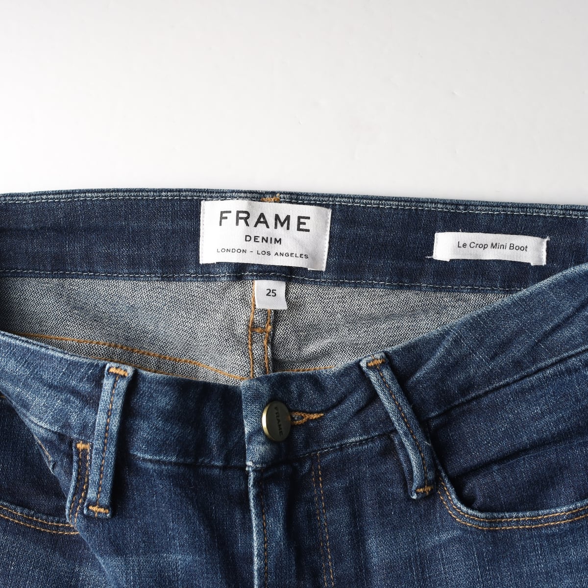 프레임 Le Crop Mini Boot 크롭 부츠컷 데님 팬츠 상세 이미지 3