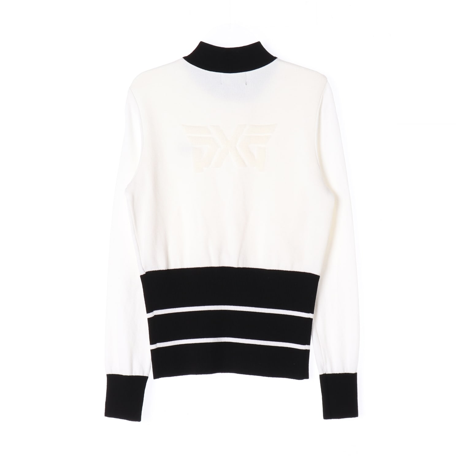 피엑스지 PXG 21SS 골프 로고 자수 배색 집업 니트 스웨터 이미지 2