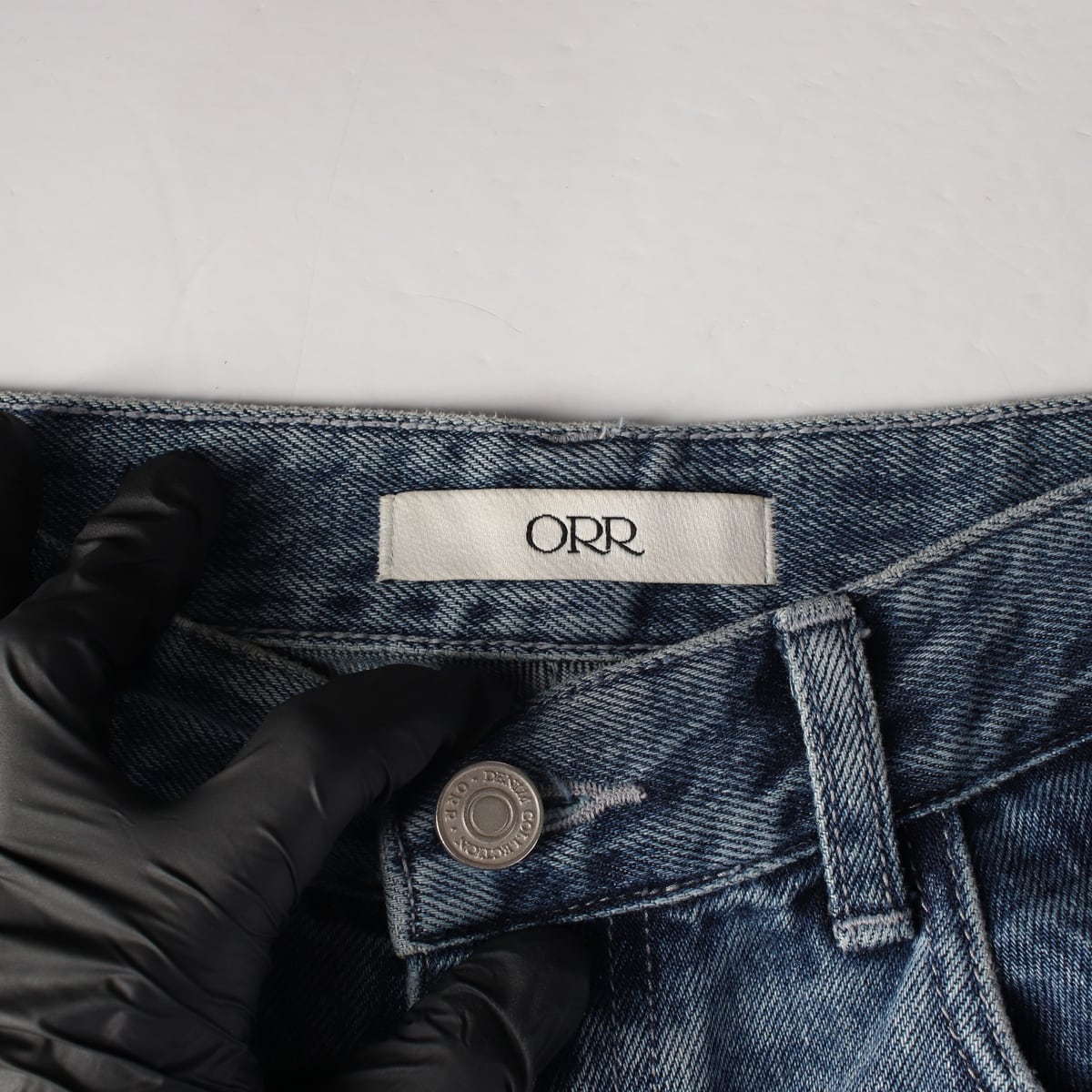 오르 ORR 22FW 스트레이트핏 코튼 데님팬츠 워싱 청바지 M 상세 이미지 3