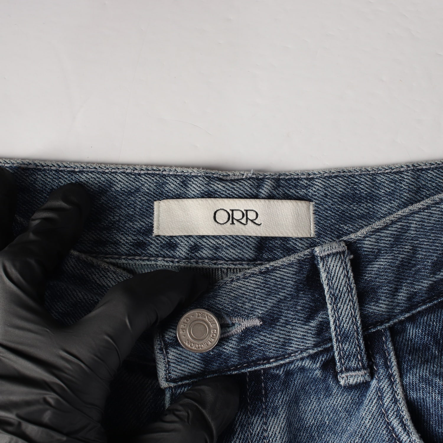 오르 ORR 22FW 스트레이트핏 코튼 데님팬츠 워싱 청바지 M 이미지 3