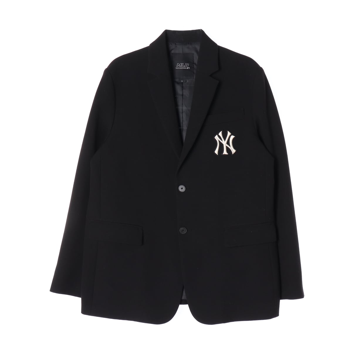 엠엘비 MLB 뉴욕 양키스 자수 로고 테일러드 블레이저 재킷 블랙 상세 이미지 1