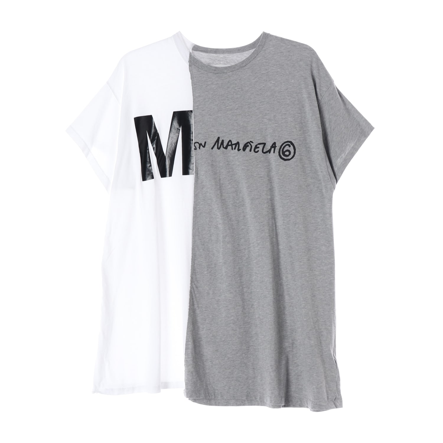 MM6 메종 마르지엘라 키즈 22SS 컬러블록 반팔 원피스 티셔츠 이미지 1