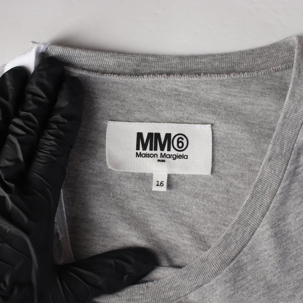 MM6 메종 마르지엘라 키즈 22SS 컬러블록 반팔 원피스 티셔츠 상세 이미지 3