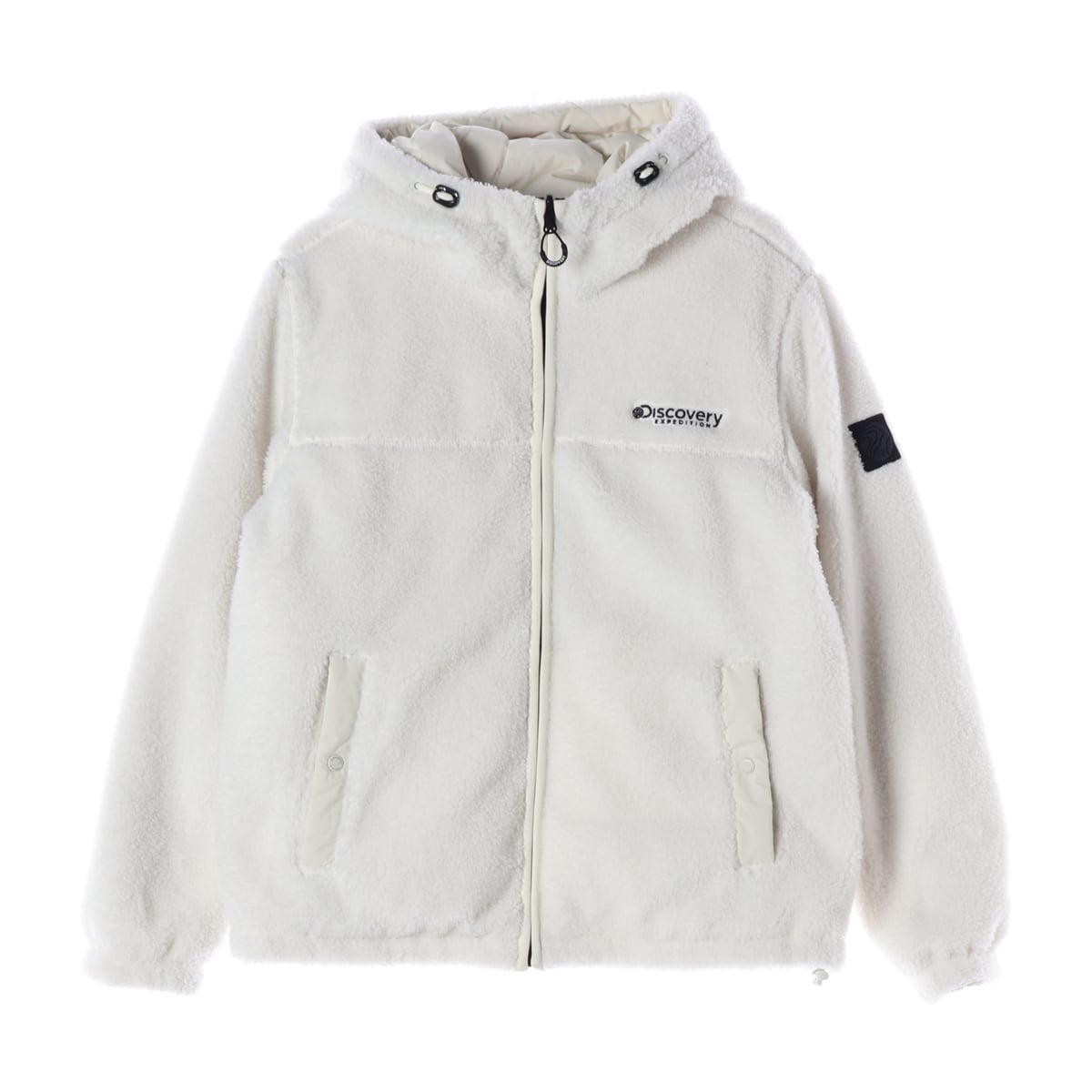 디스커버리 21FW 구스다운 케이드 후드 리버시블 숏패딩 플리스 상세 이미지 1