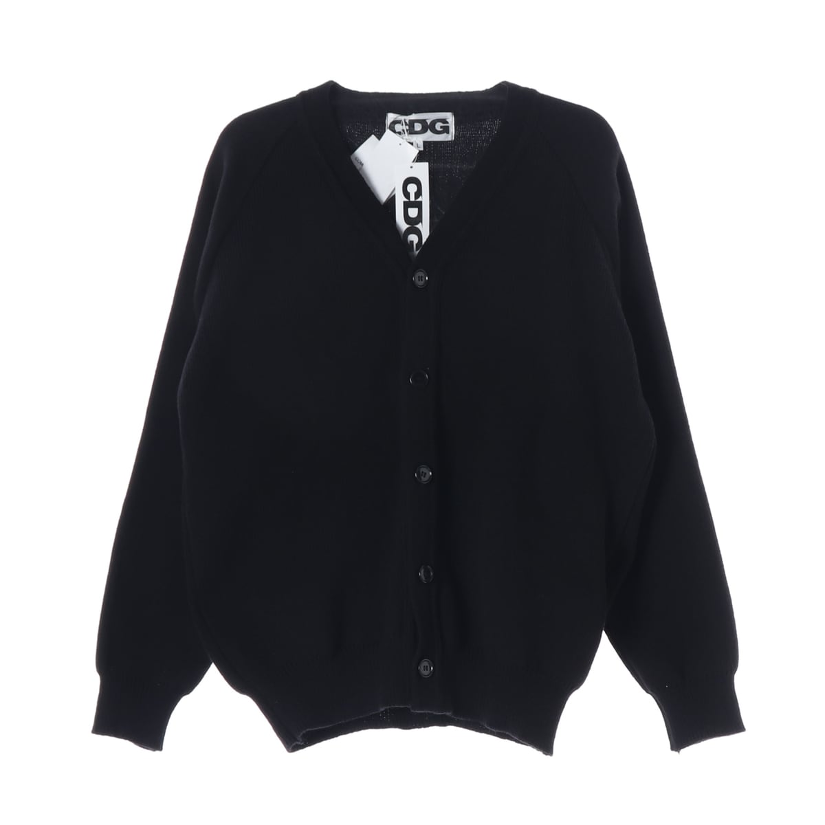 (새상품) 꼼데가르송 24SS CDG 브이넥 백 로고 가디건 상세 이미지 1