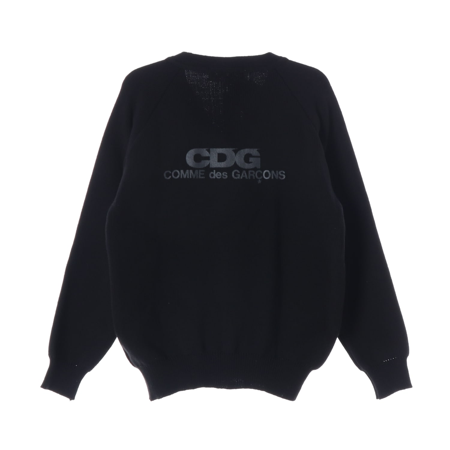 (새상품) 꼼데가르송 24SS CDG 브이넥 백 로고 가디건 이미지 2