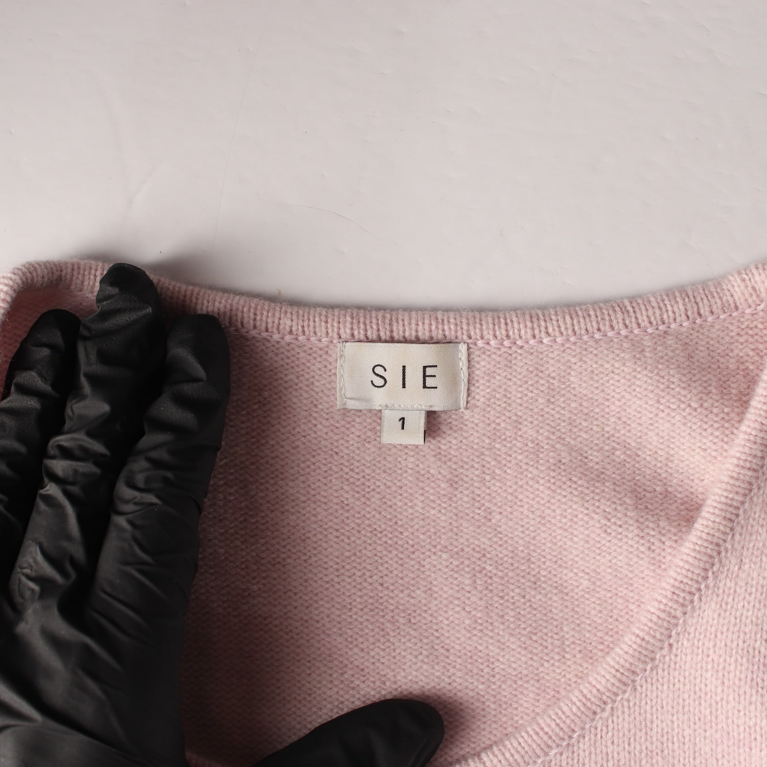 시에 SIE 22FW 울 라운드넥 니트 슬리브리스 탑 핑크 이미지 3