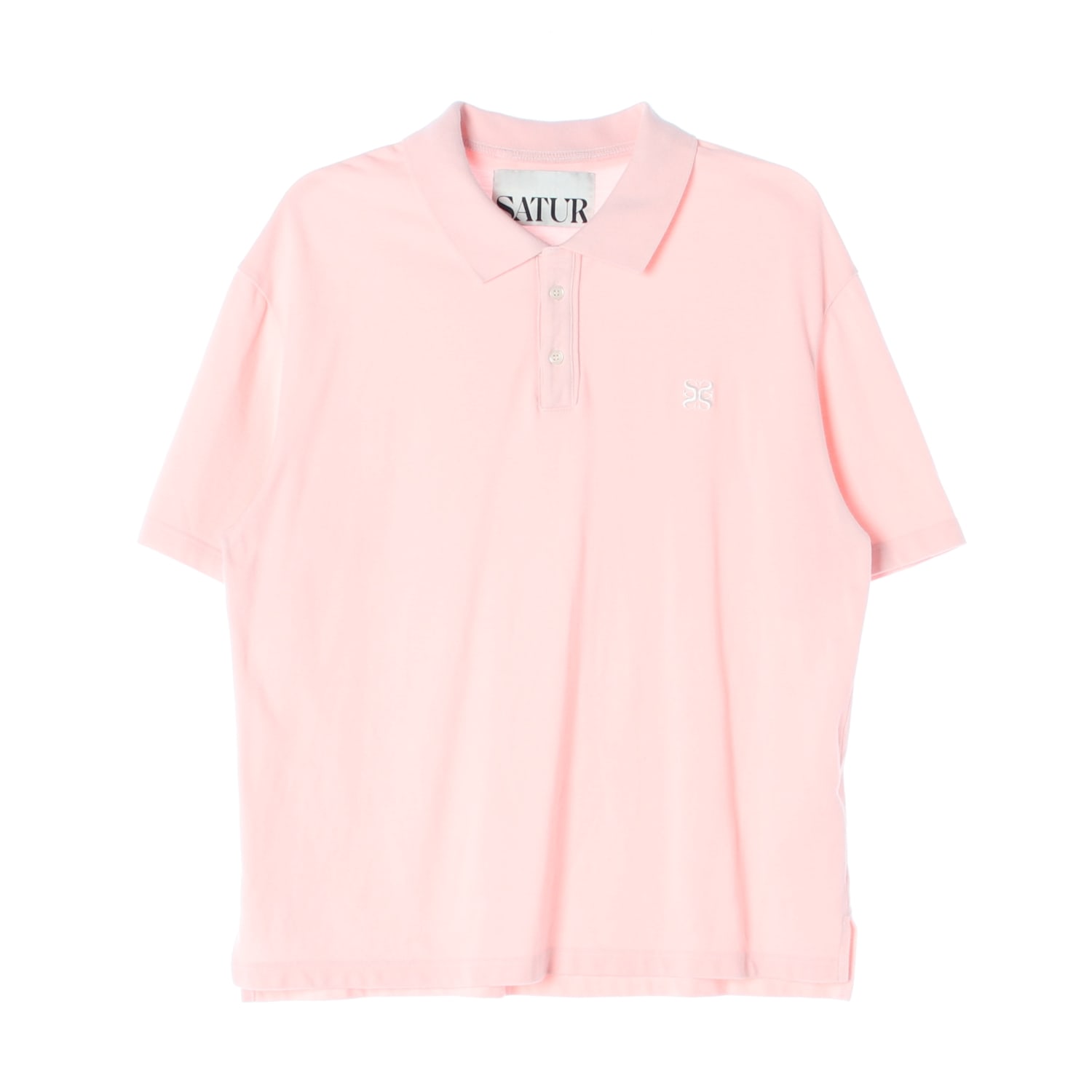 세터 SATUR 25SS 베이직 피케 폴로 반팔 티셔츠 카라티 핑크 이미지 1
