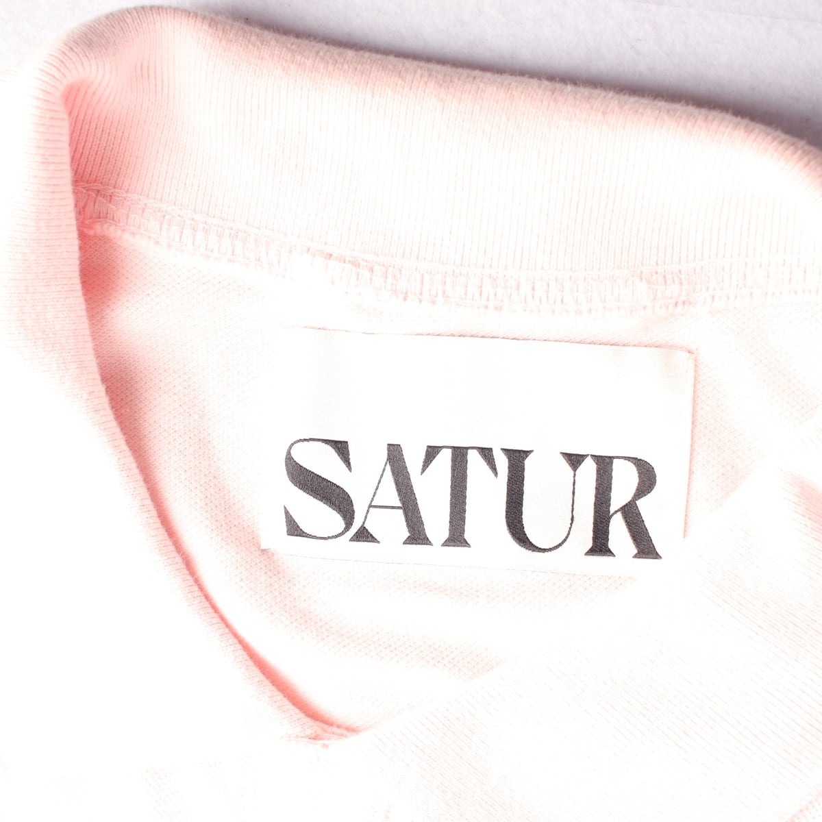 세터 SATUR 25SS 베이직 피케 폴로 반팔 티셔츠 카라티 핑크 상세 이미지 3