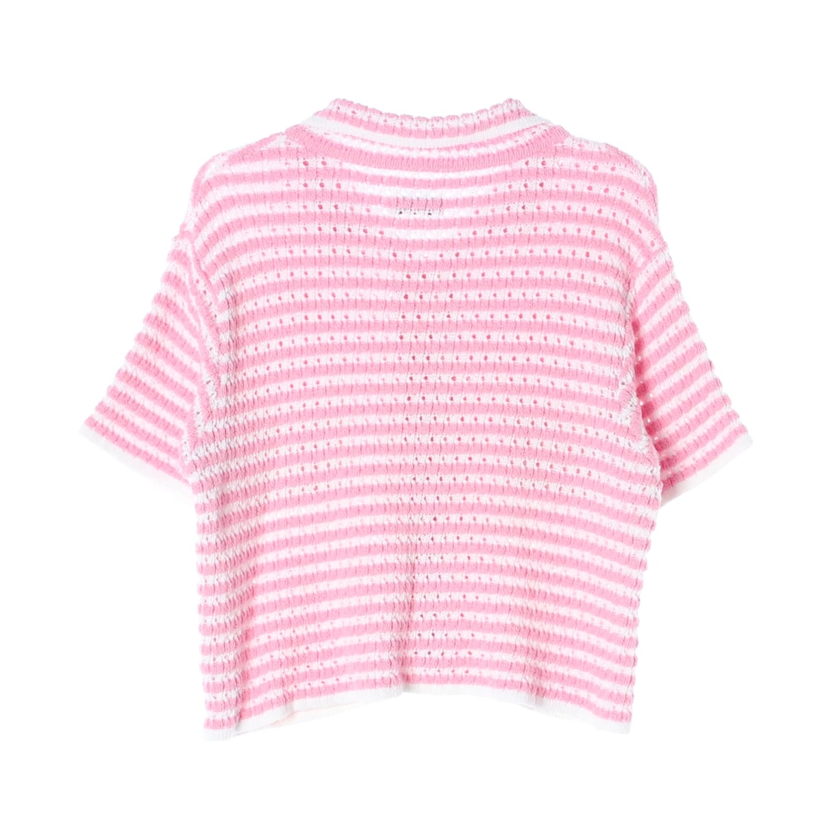 아이아이 22SS 스트라이프 코튼 반팔 가디건 상세 이미지 2