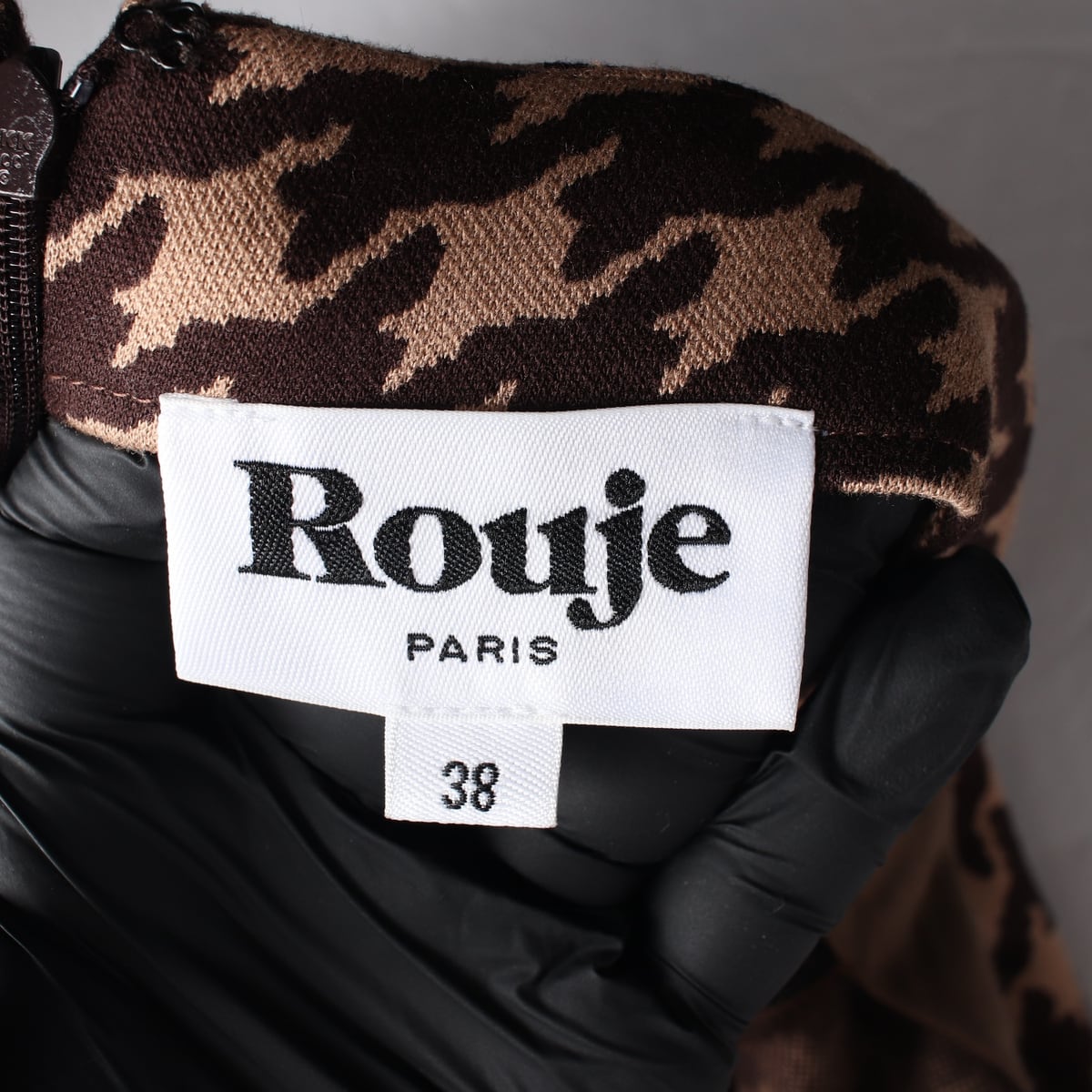 루즈 Rouje 21FW 하운드투스 자카드 저지 스커트 상세 이미지 3
