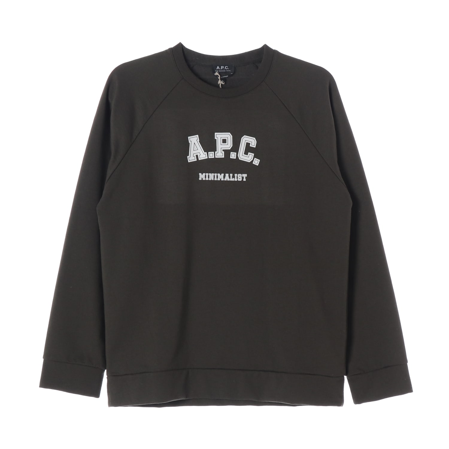 (새상품) 아페쎄 APC 22SS PHIL 필 로고 맨투맨 카키 밀리터리 이미지 1