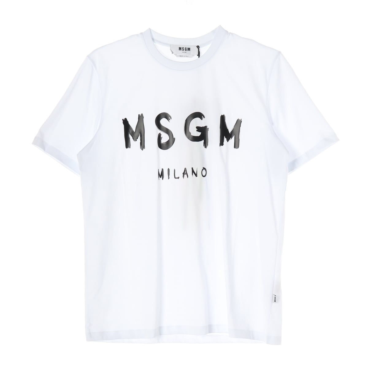 (새상품) 엠에스지엠 MSGM 브러쉬 로고 프린트 반팔 티셔츠 상세 이미지 1