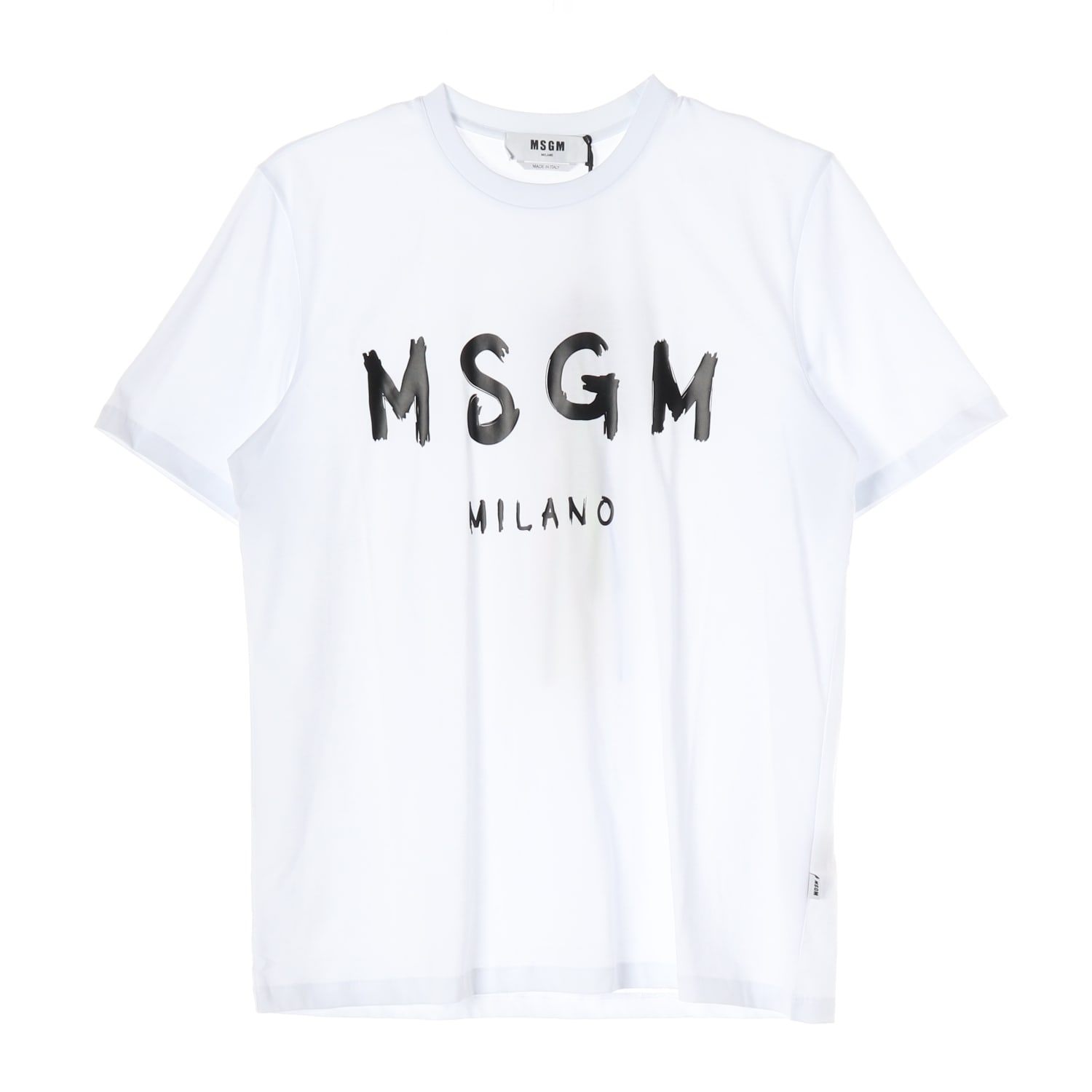 (새상품) 엠에스지엠 MSGM 브러쉬 로고 프린트 반팔 티셔츠 이미지 1