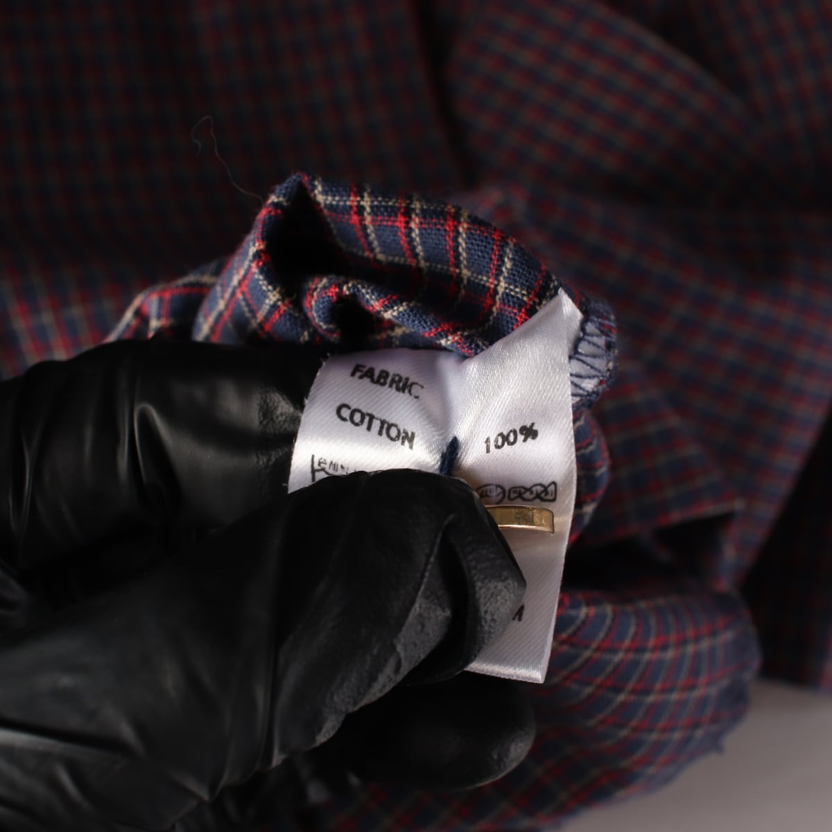러브이즈트루 디디 체크 패턴 더블 버튼 코튼 원피스 상세 이미지 5