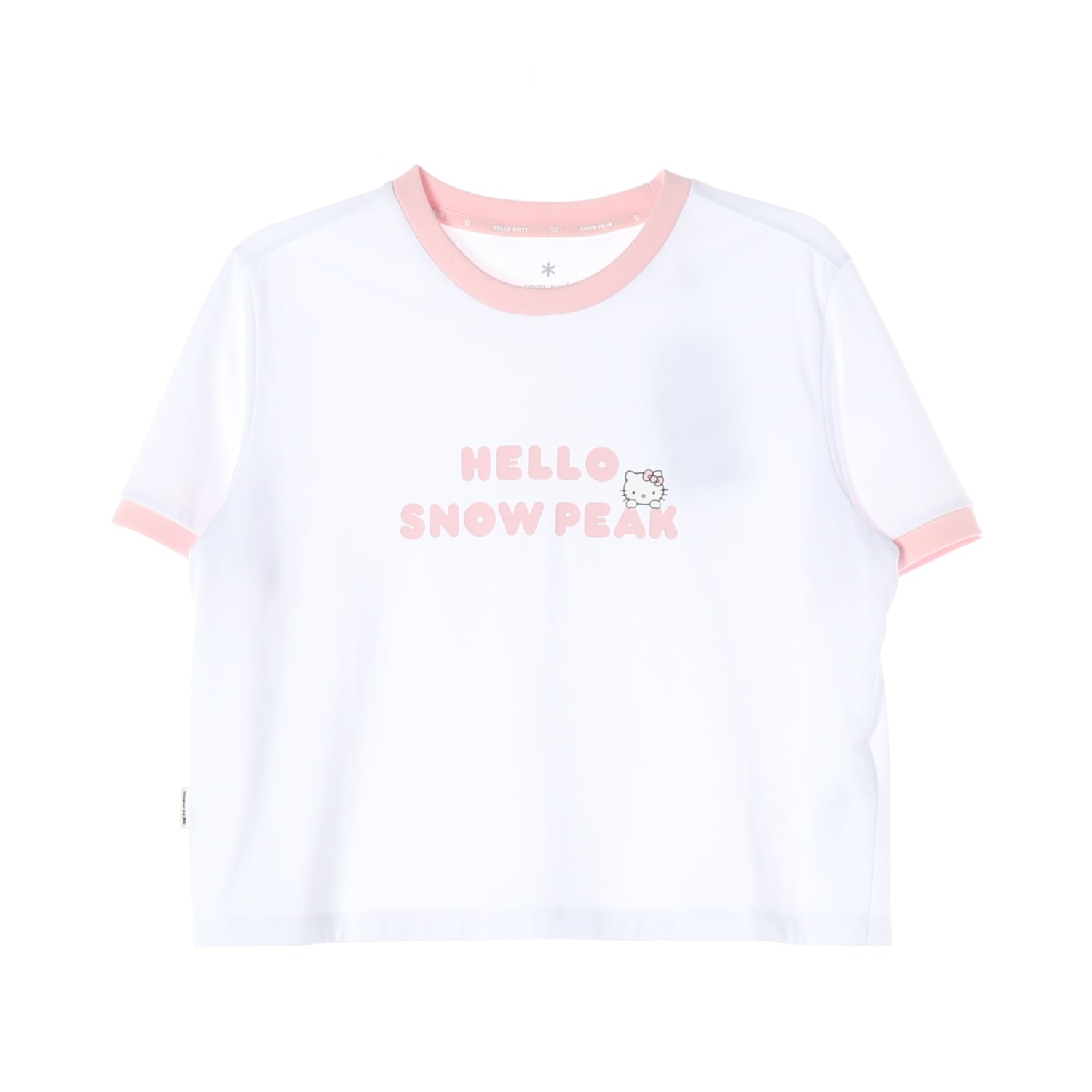 스노우피크 X 헬로키티 25SS 키치 링거 코튼 반팔 티셔츠 이미지 1