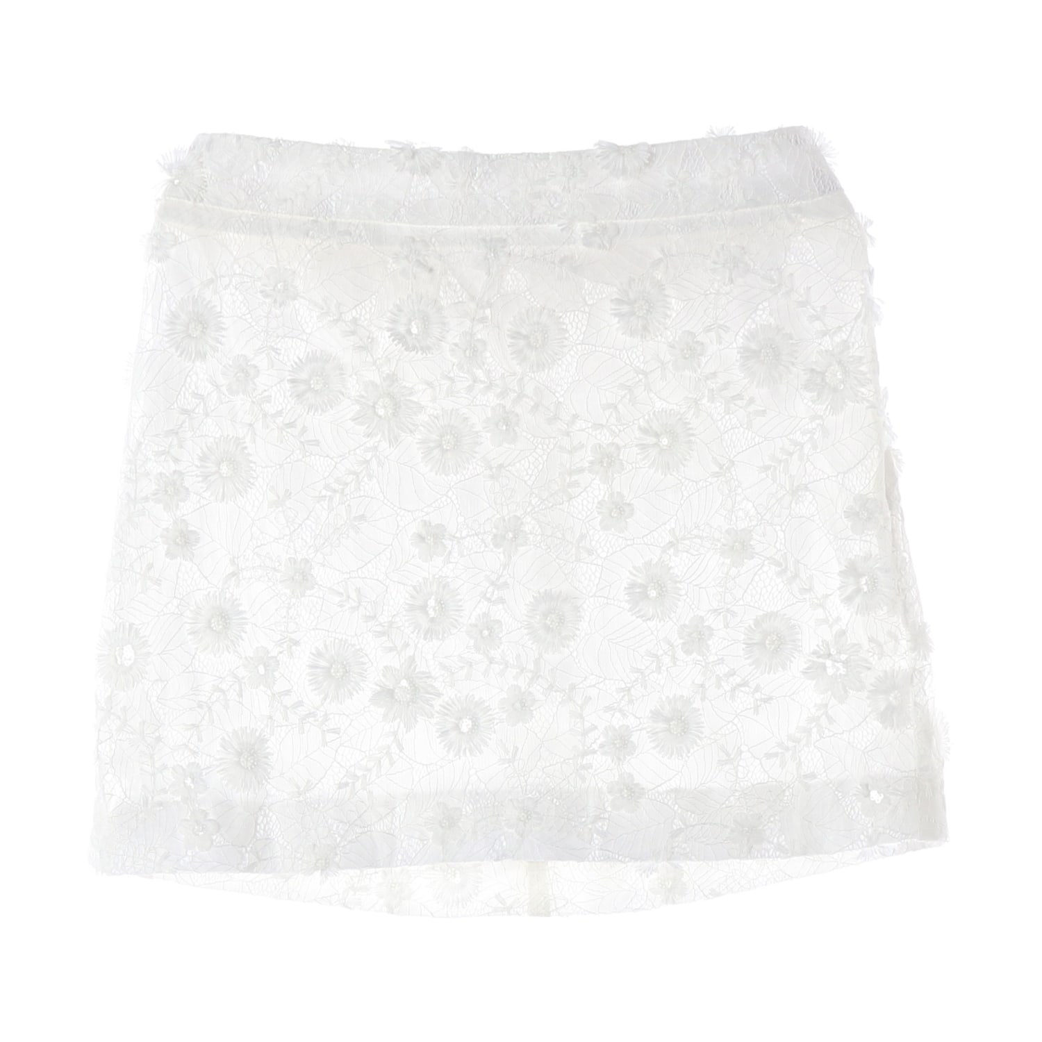 마조네 24SS 아플리케 레이스 미니 스커트